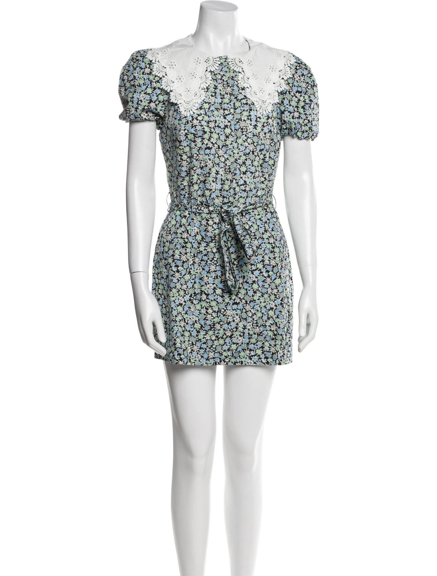 Maje Floral Print Mini Dress