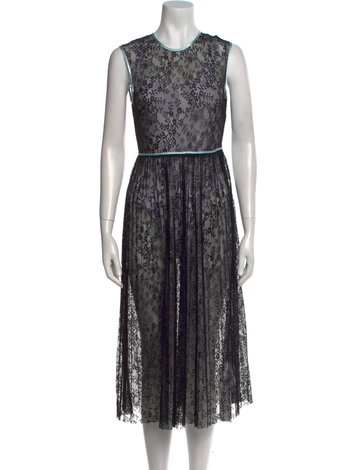 Maje Lace Pattern Midi Length Dress