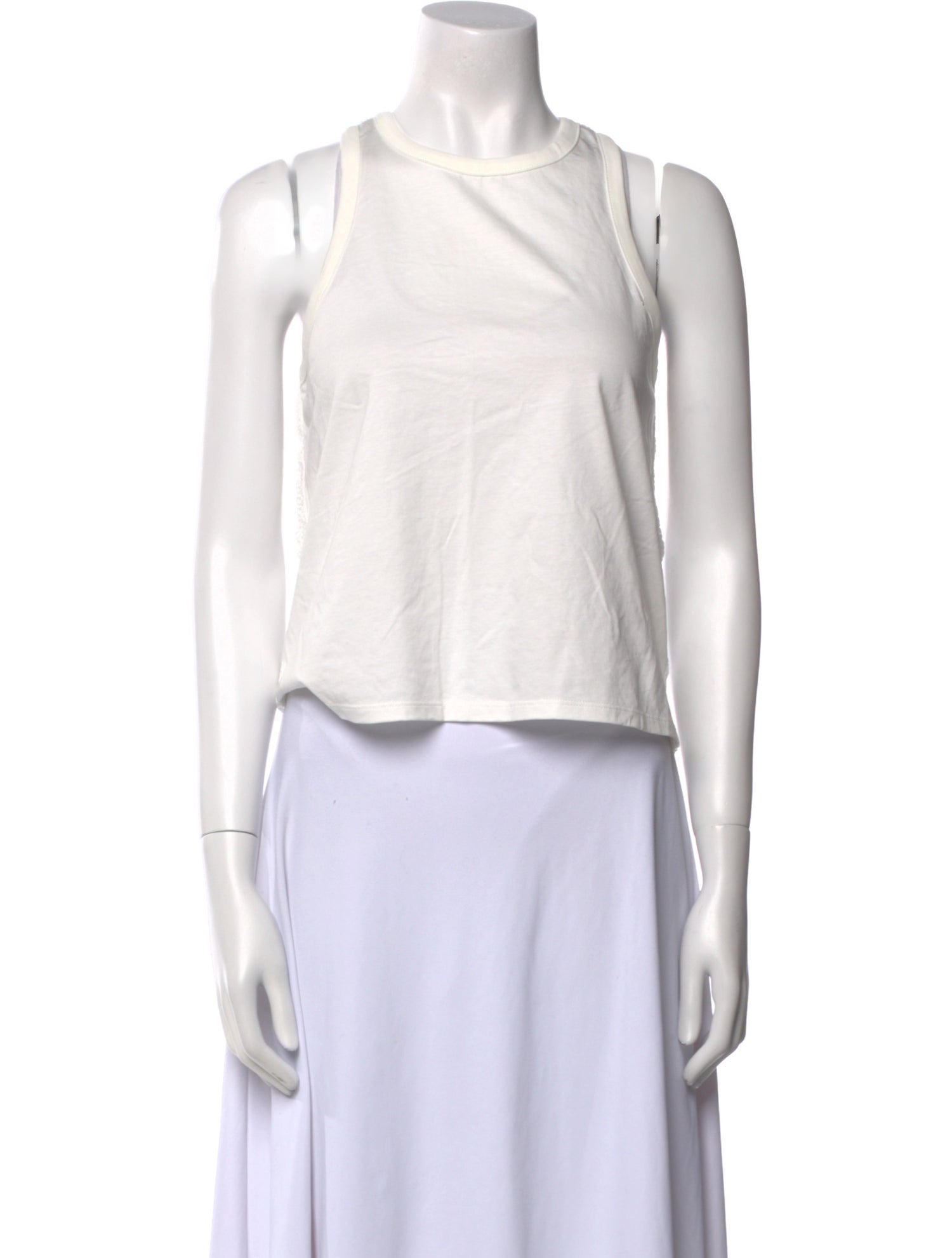 Maje Crew Neck Sleeveless Crop Top w/ Tags