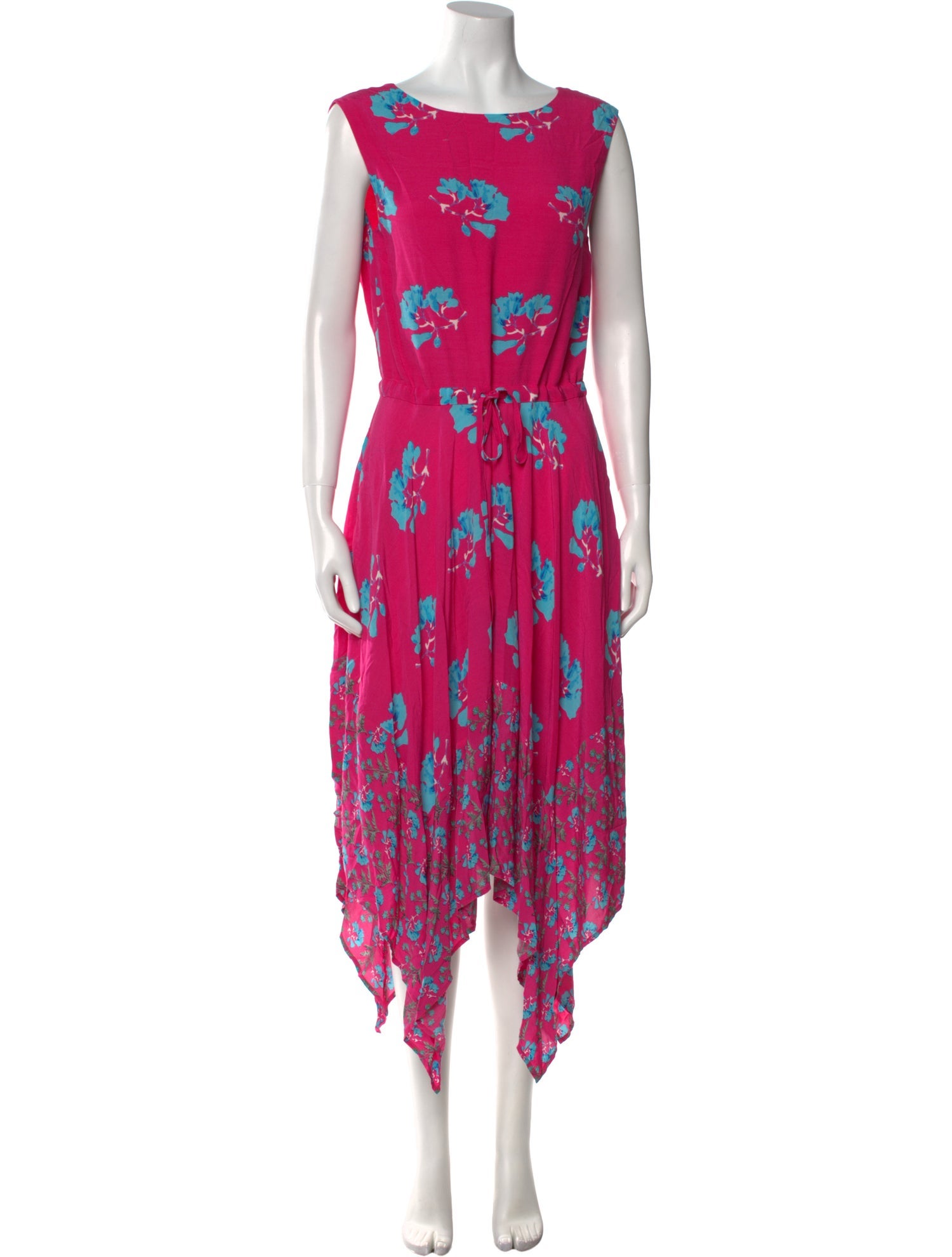 Maje Floral Print Knee-Length Dress