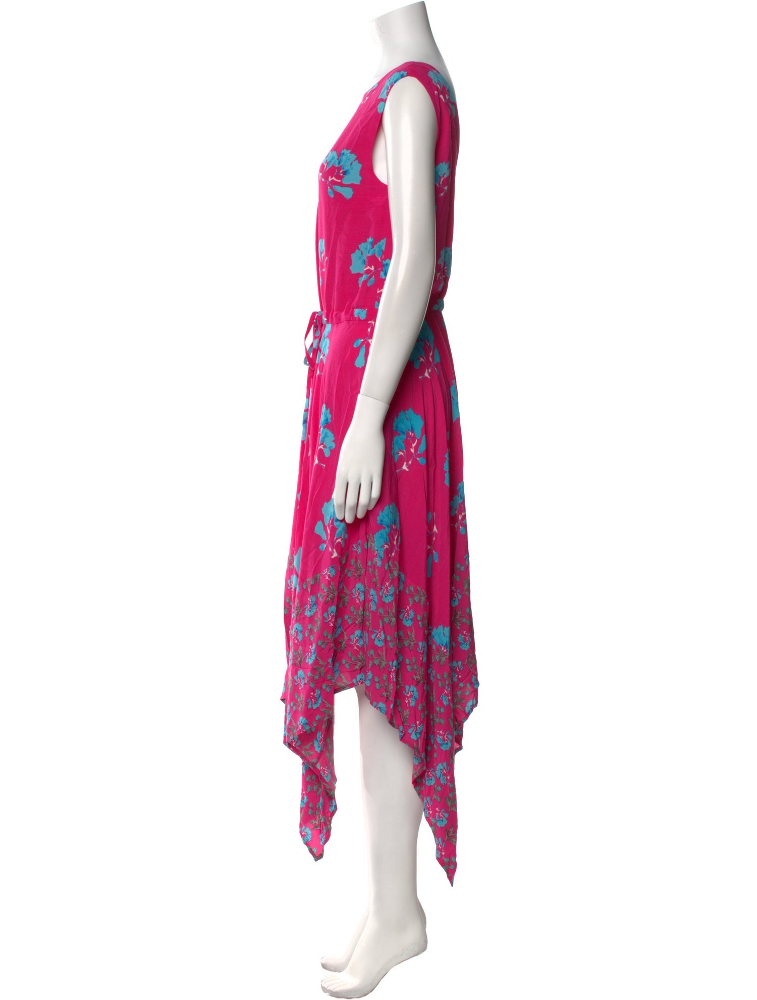 Maje Floral Print Knee-Length Dress