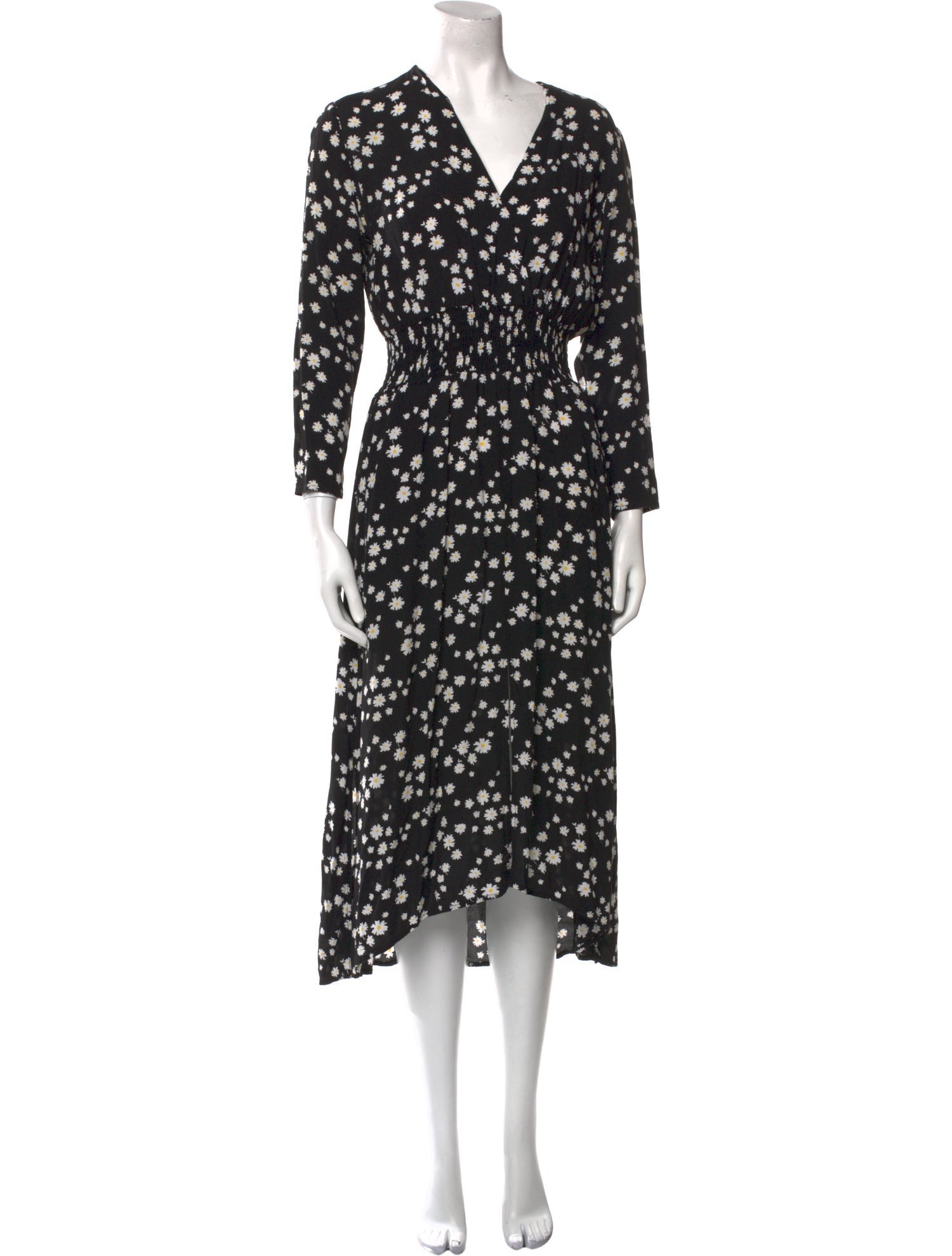 Maje Floral Print Long Dress