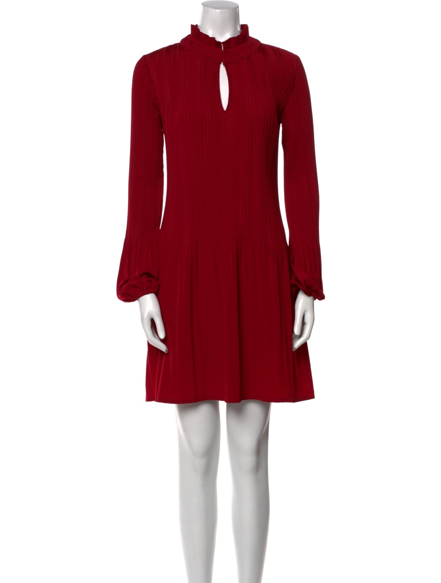 Maje Mock Neck Mini Dress