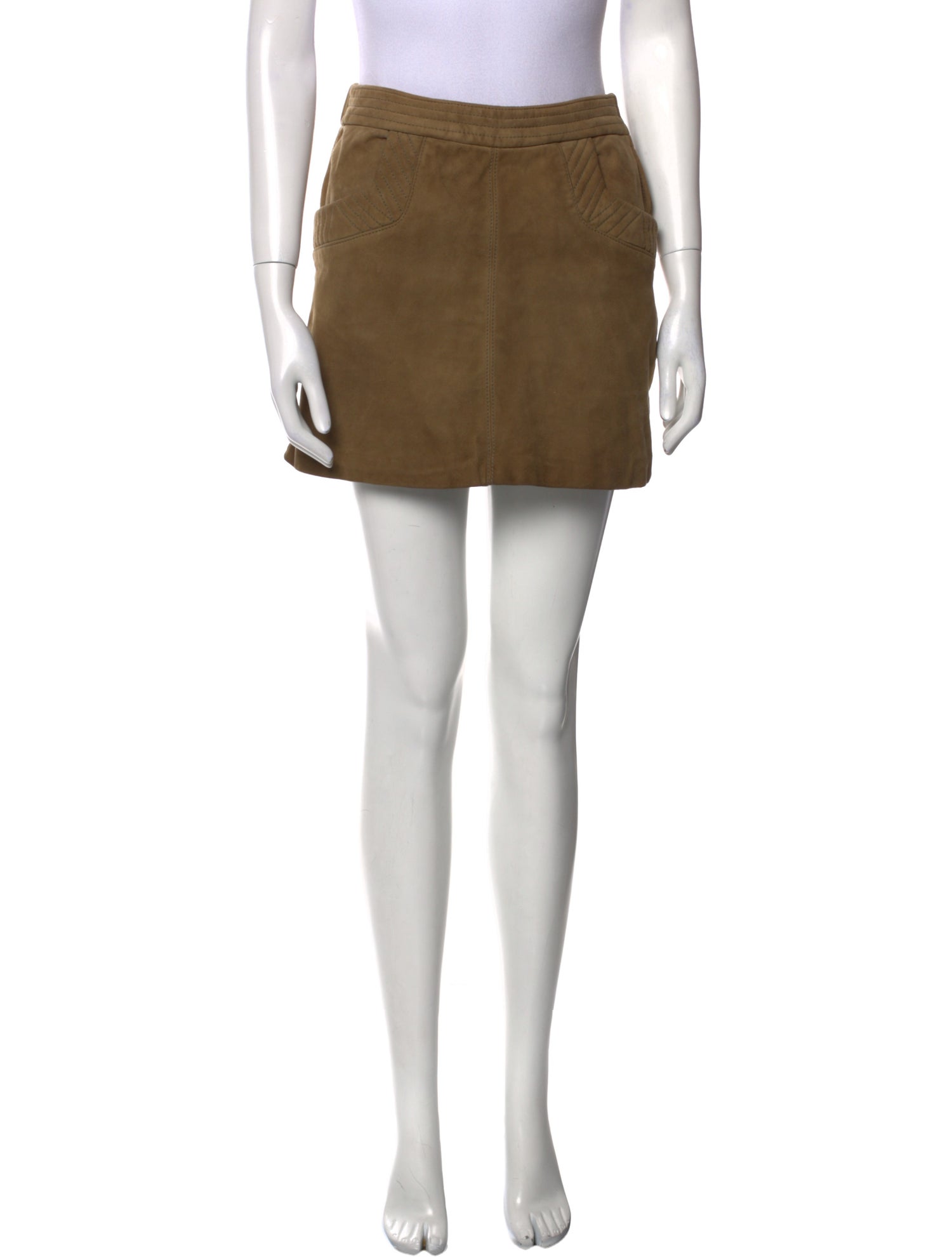 Maje Leather Mini Skirt