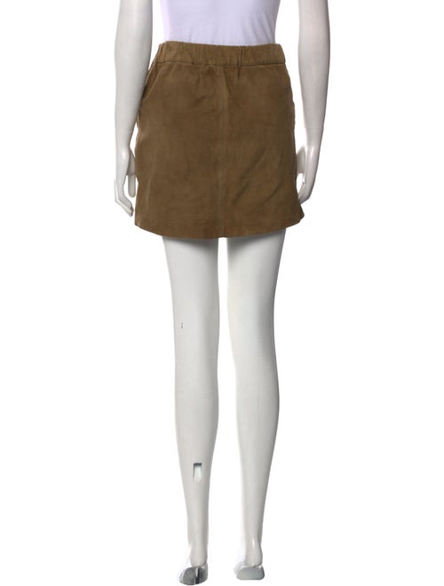 Maje Leather Mini Skirt