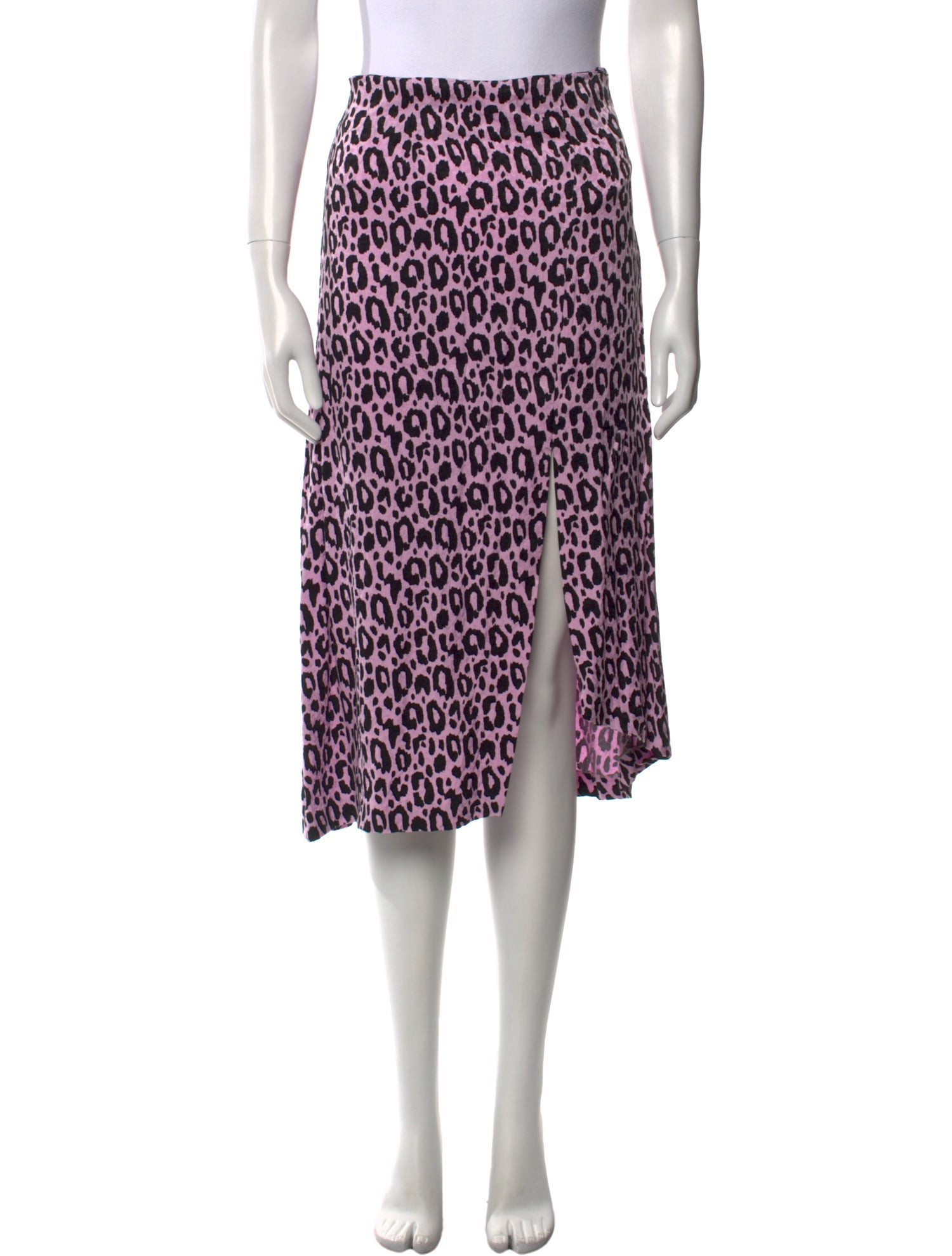 Maje Animal Print Knee-Length Skirt
