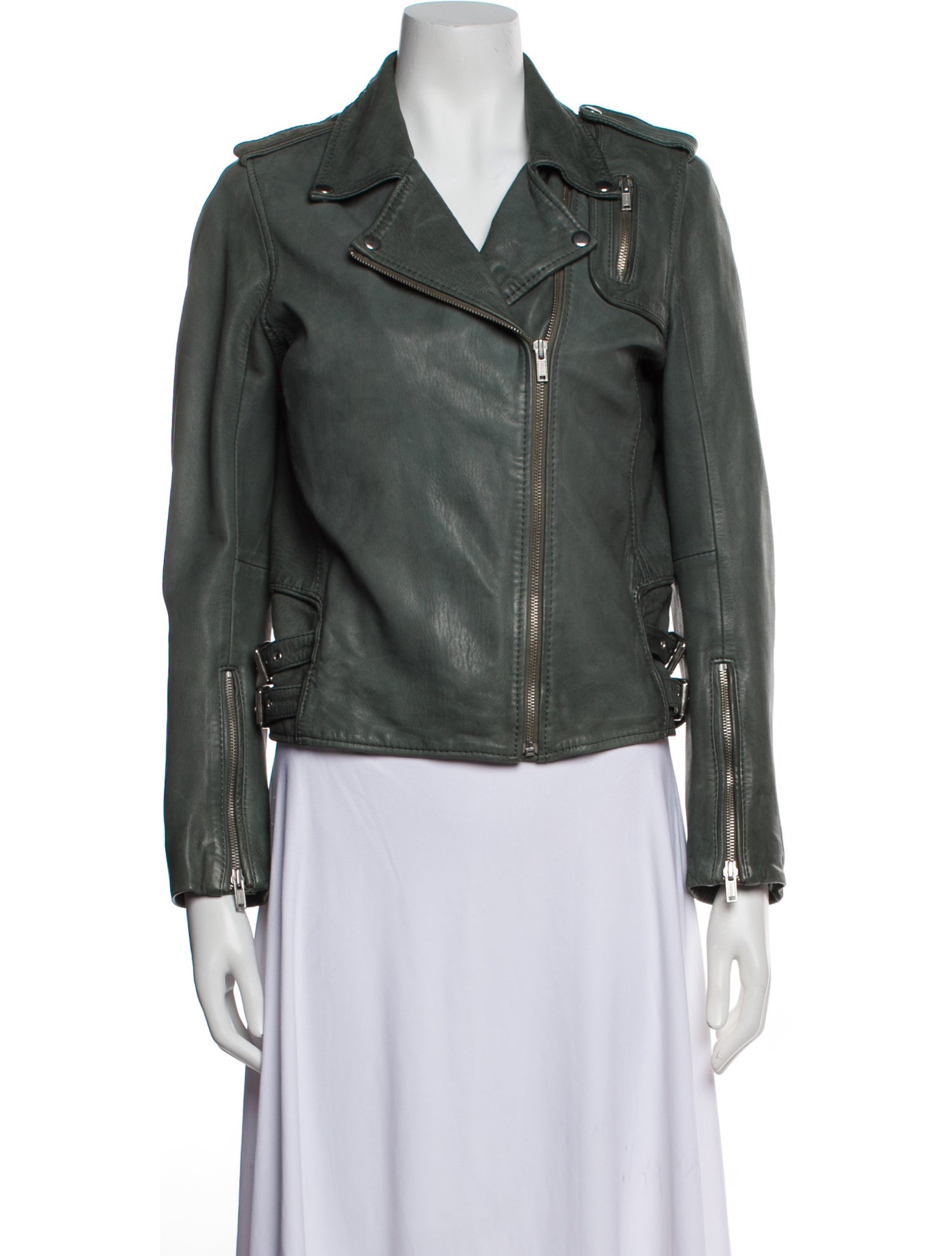 Maje Leather Biker Jacket
