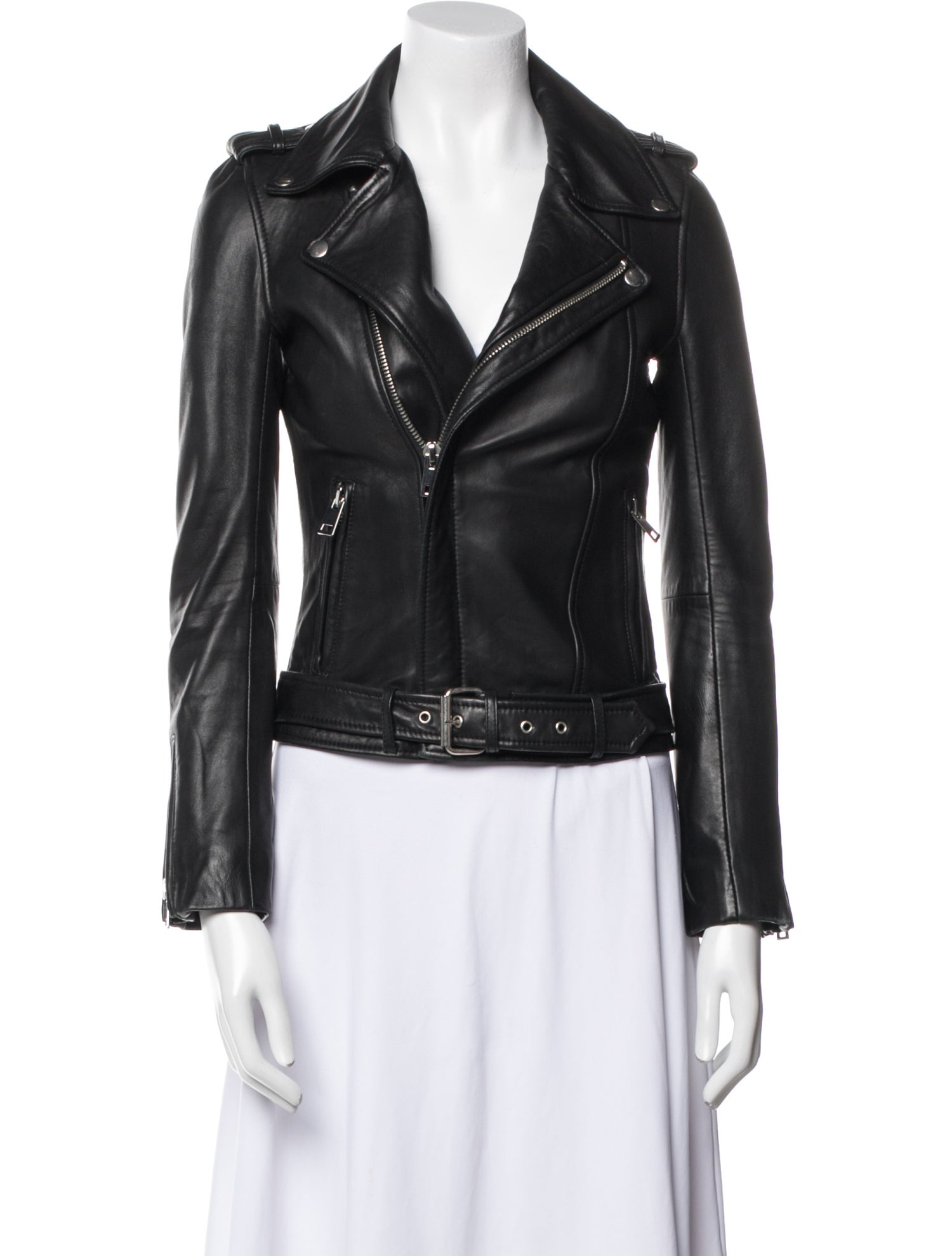 Maje Leather Biker Jacket