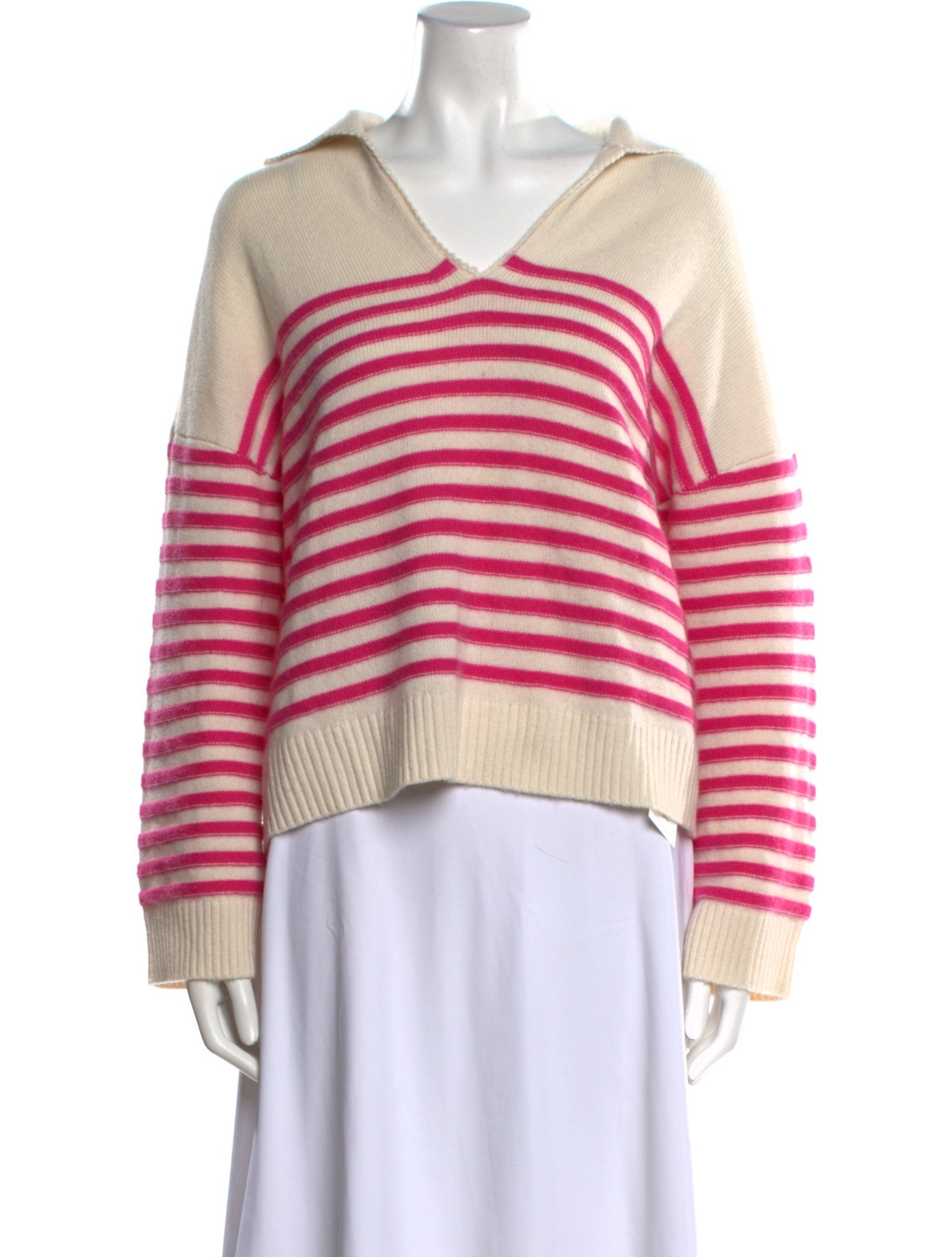 Maje Cashmere Striped Sweater