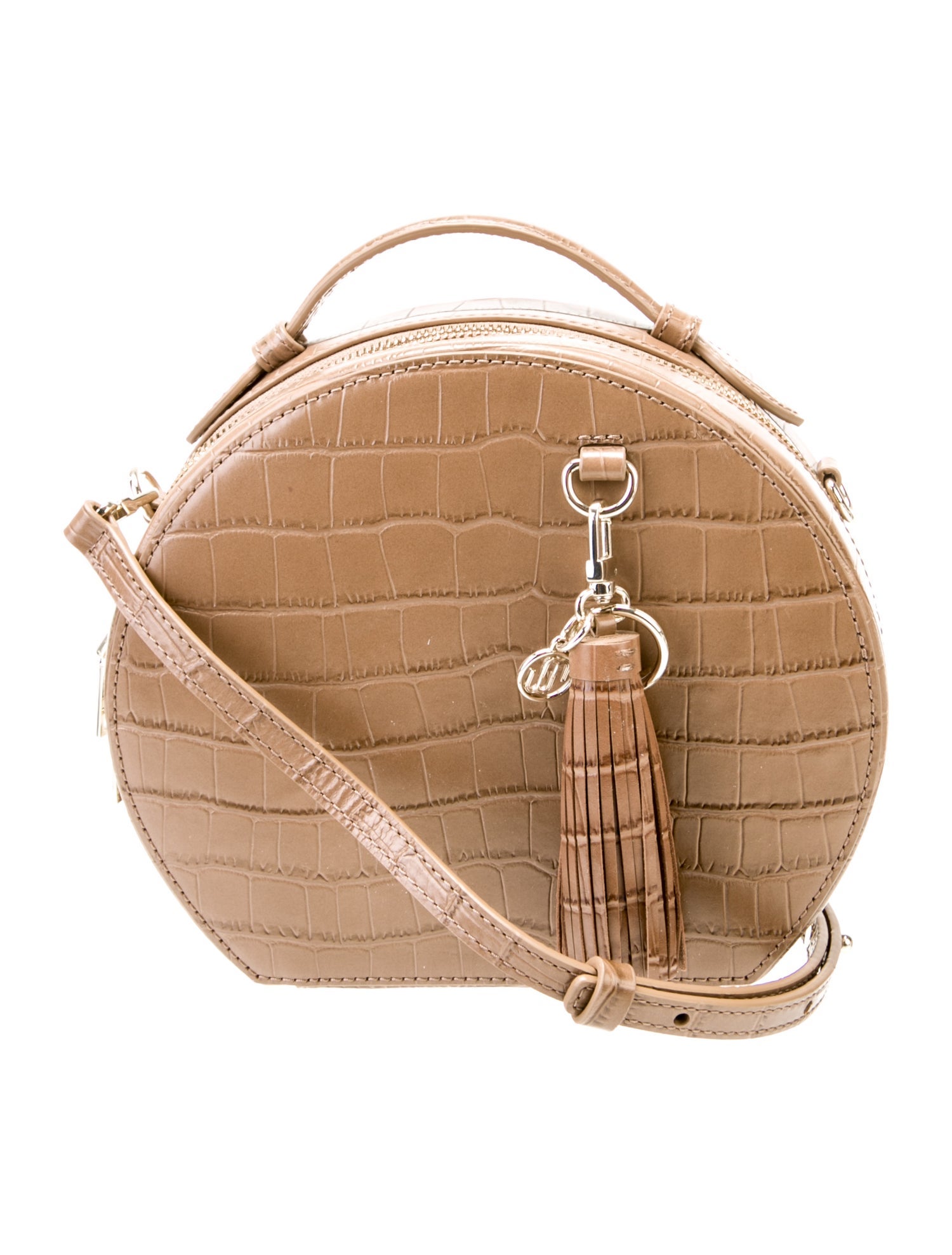 Maje Embossed Leather Top Handle Bag