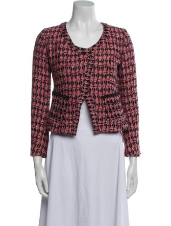 Maje Tweed Pattern Evening Jacket