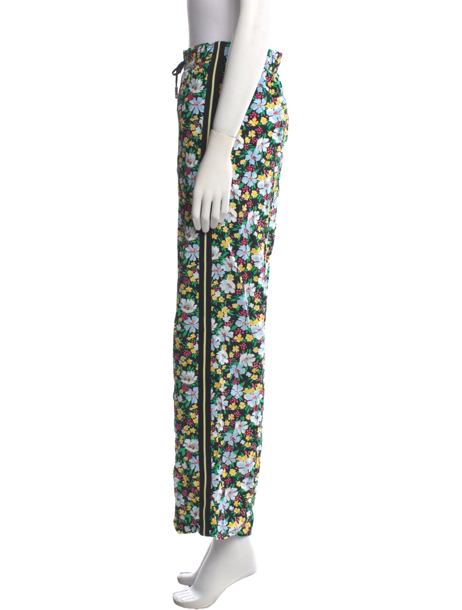 Maje Floral Print Wide Leg Pants