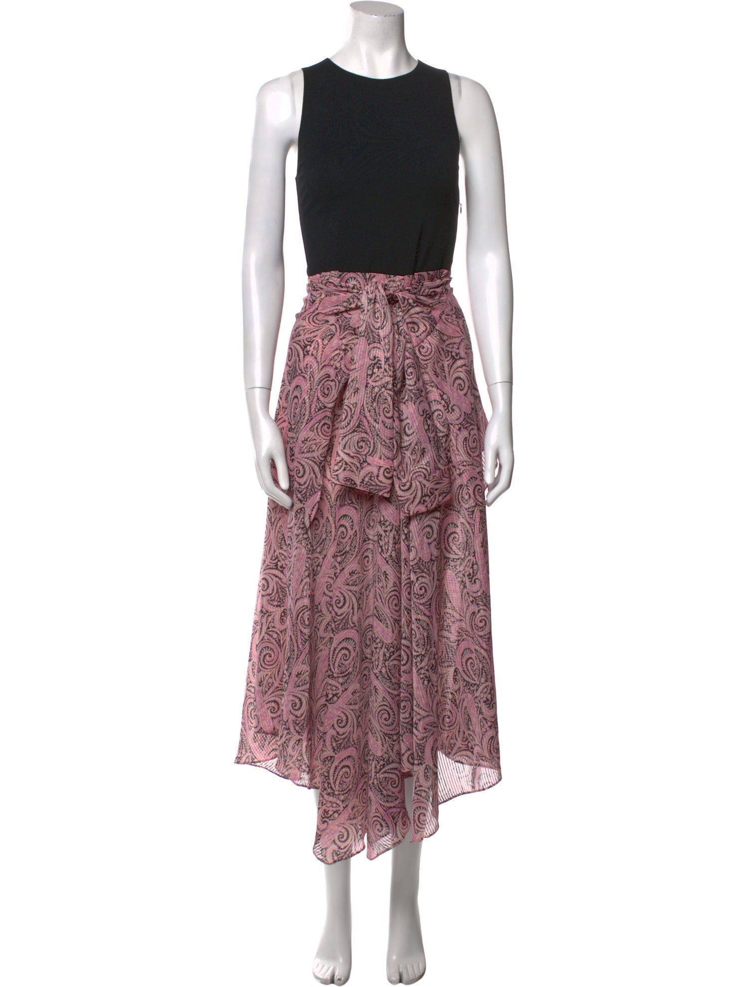 Maje Printed Long Dress