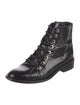 Maje Leather Combat Boots