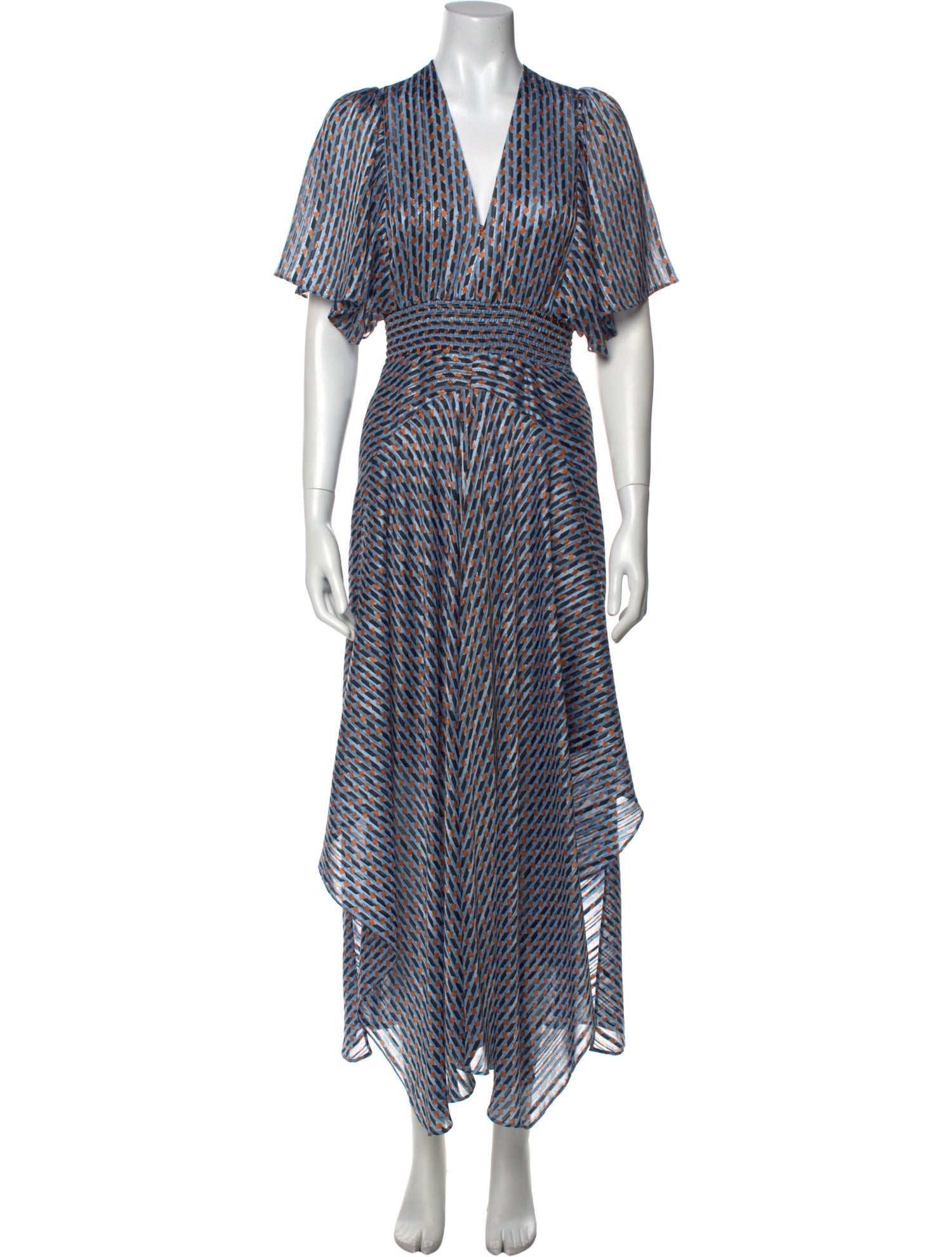 Maje Striped Long Dress