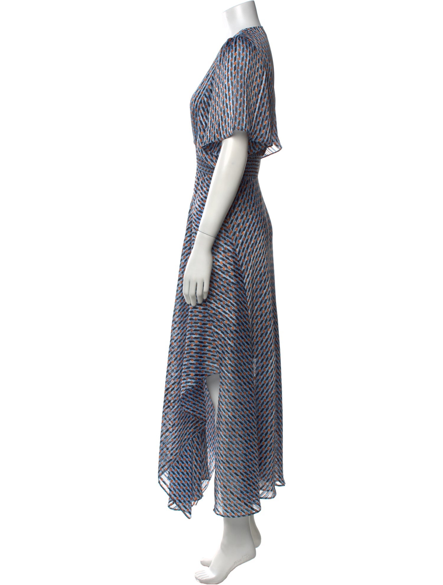 Maje Striped Long Dress