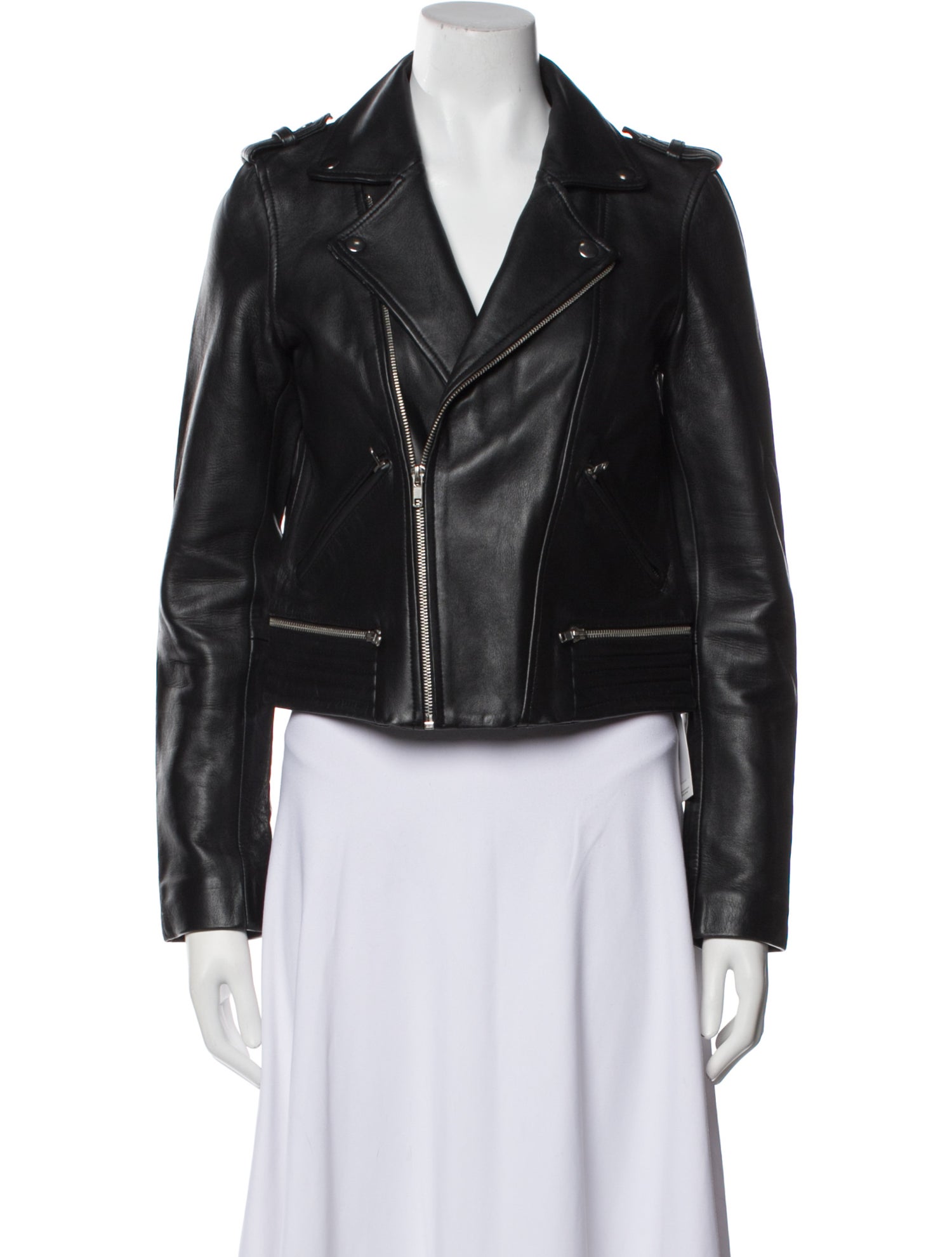 Maje Leather Biker Jacket
