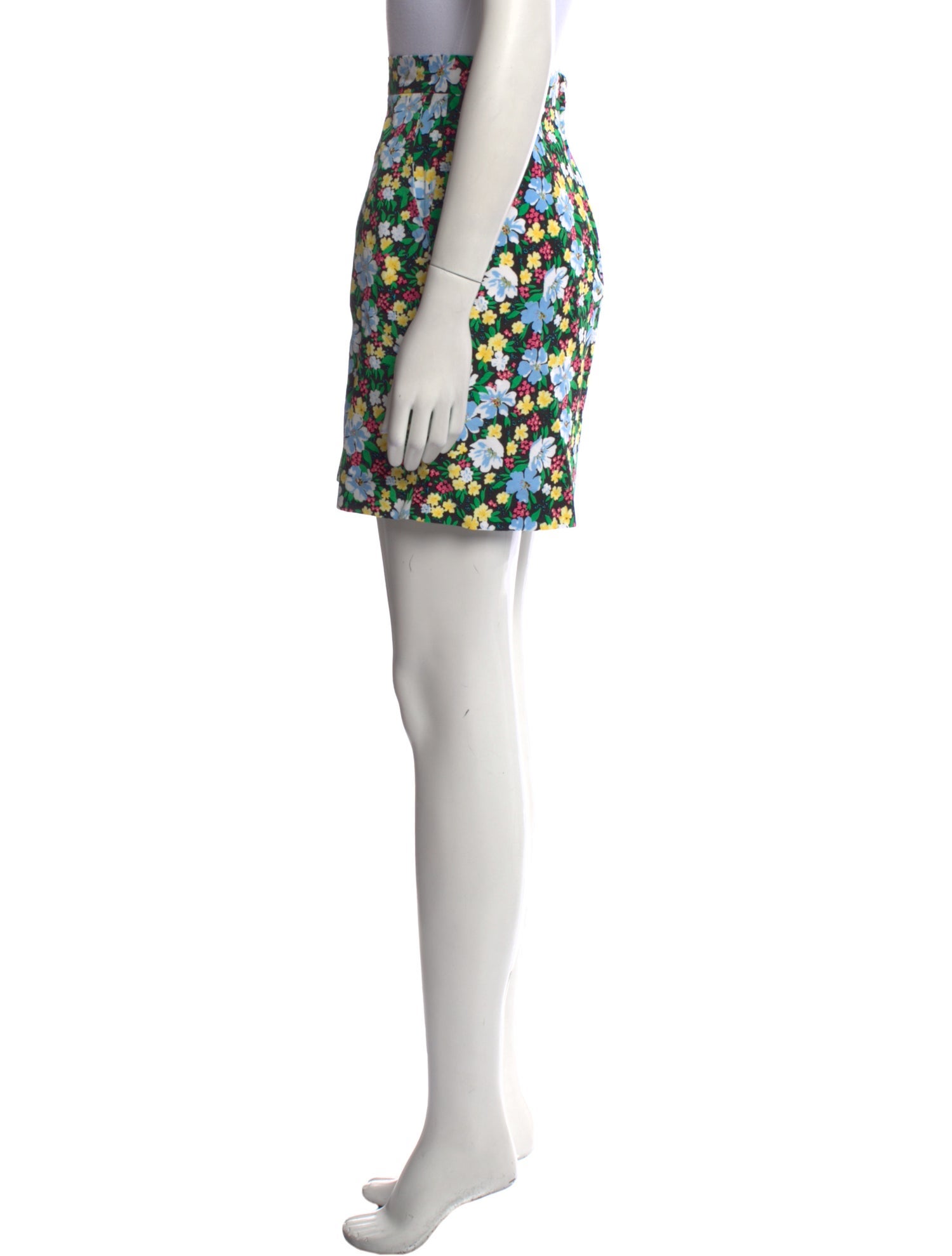 Maje Floral Print Mini Skirt
