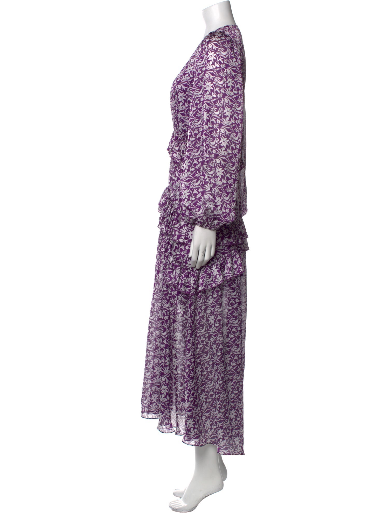 Maje Printed Long Dress