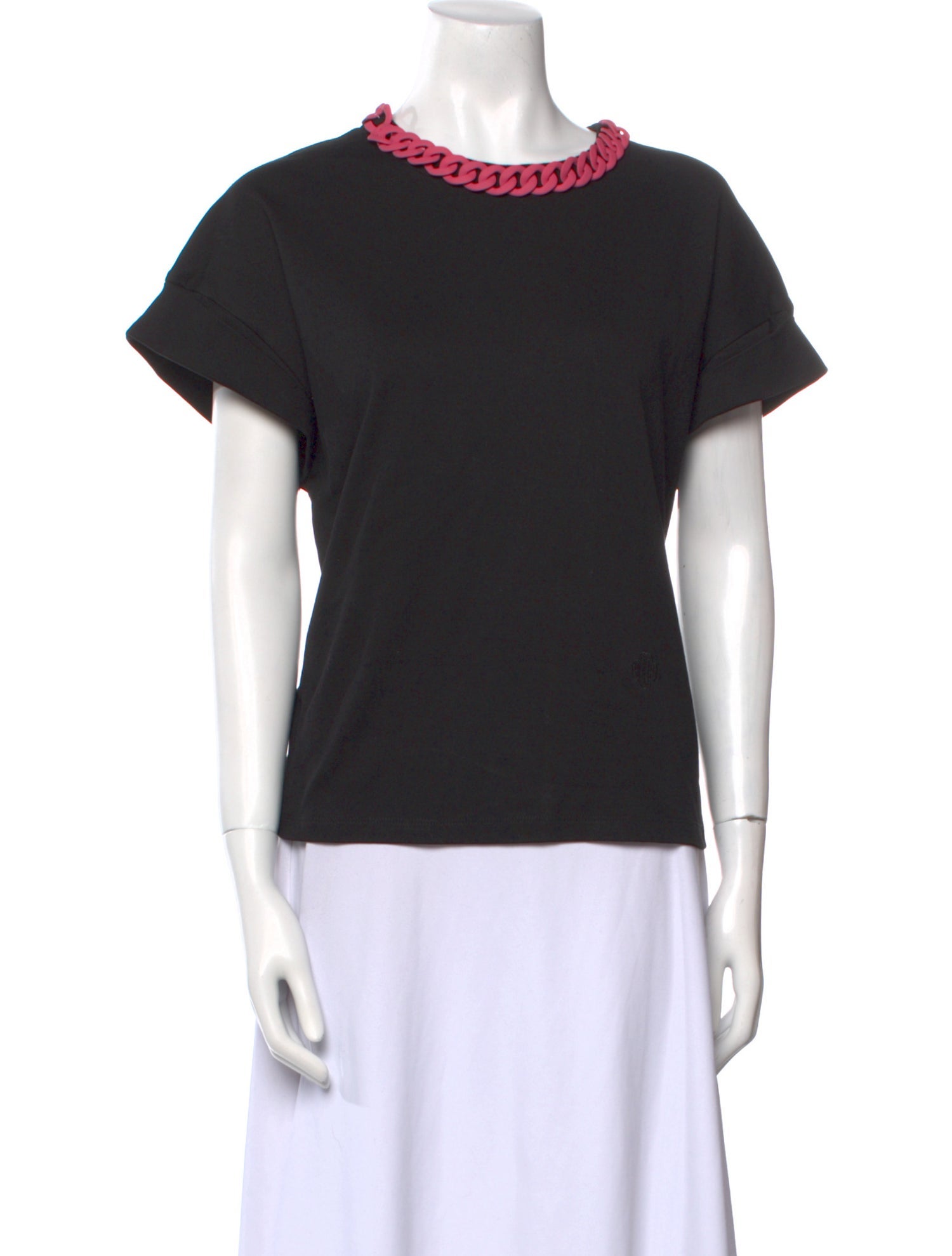 Maje Bateau Neckline Short Sleeve T-Shirt
