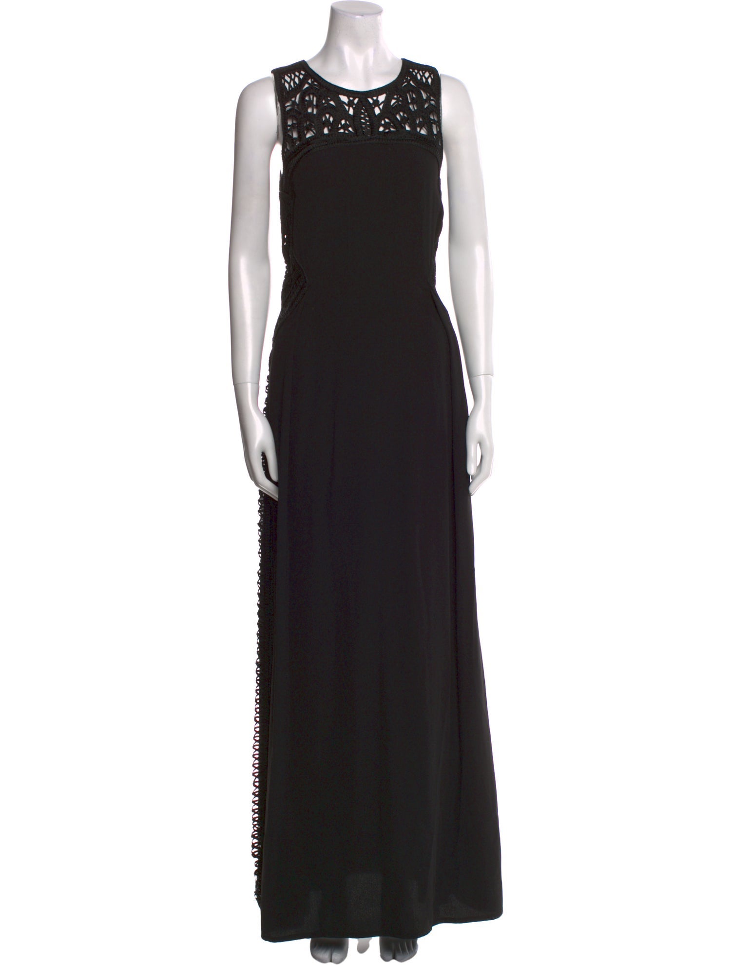 Maje Crew Neck Long Dress