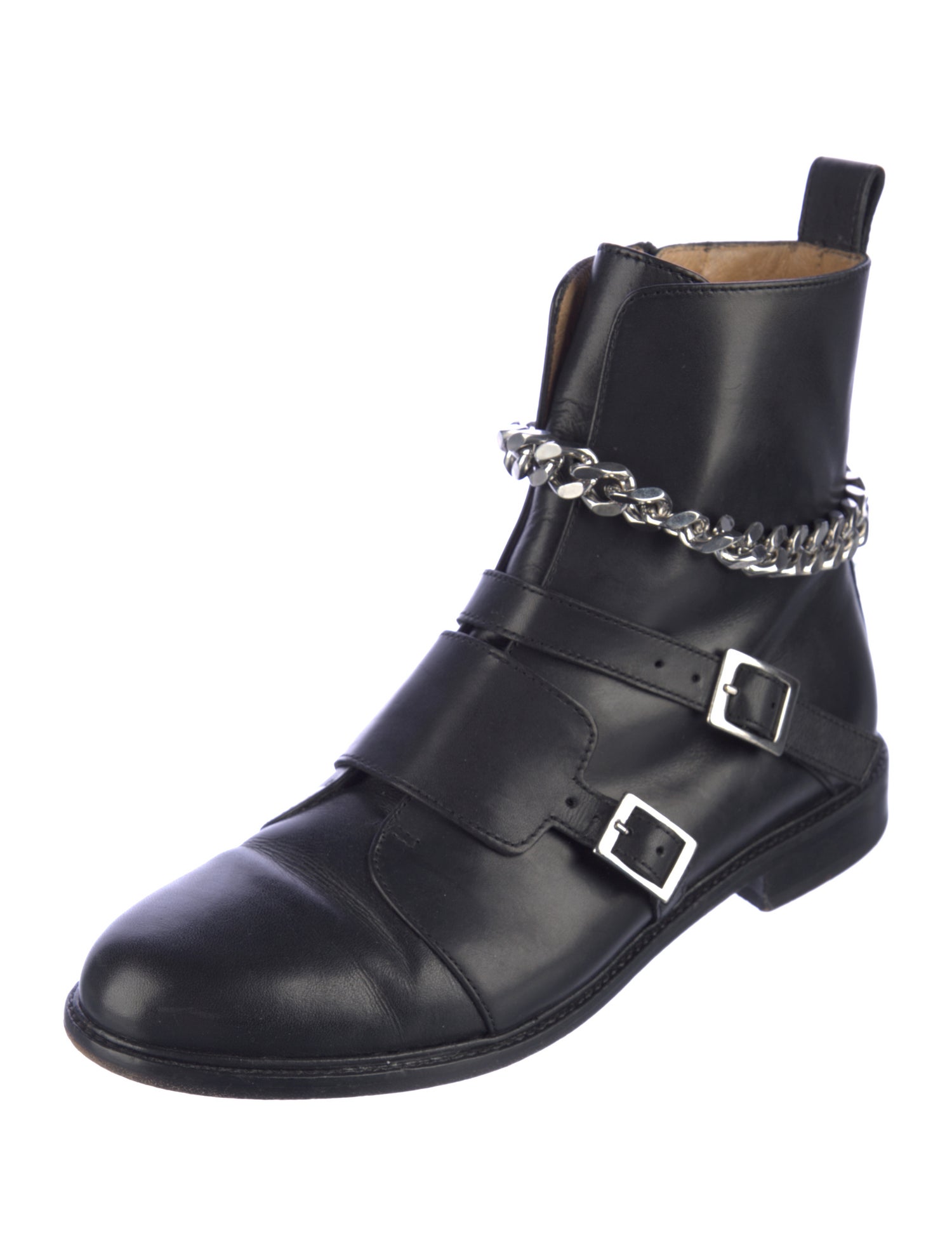 Maje Leather Moto Boots