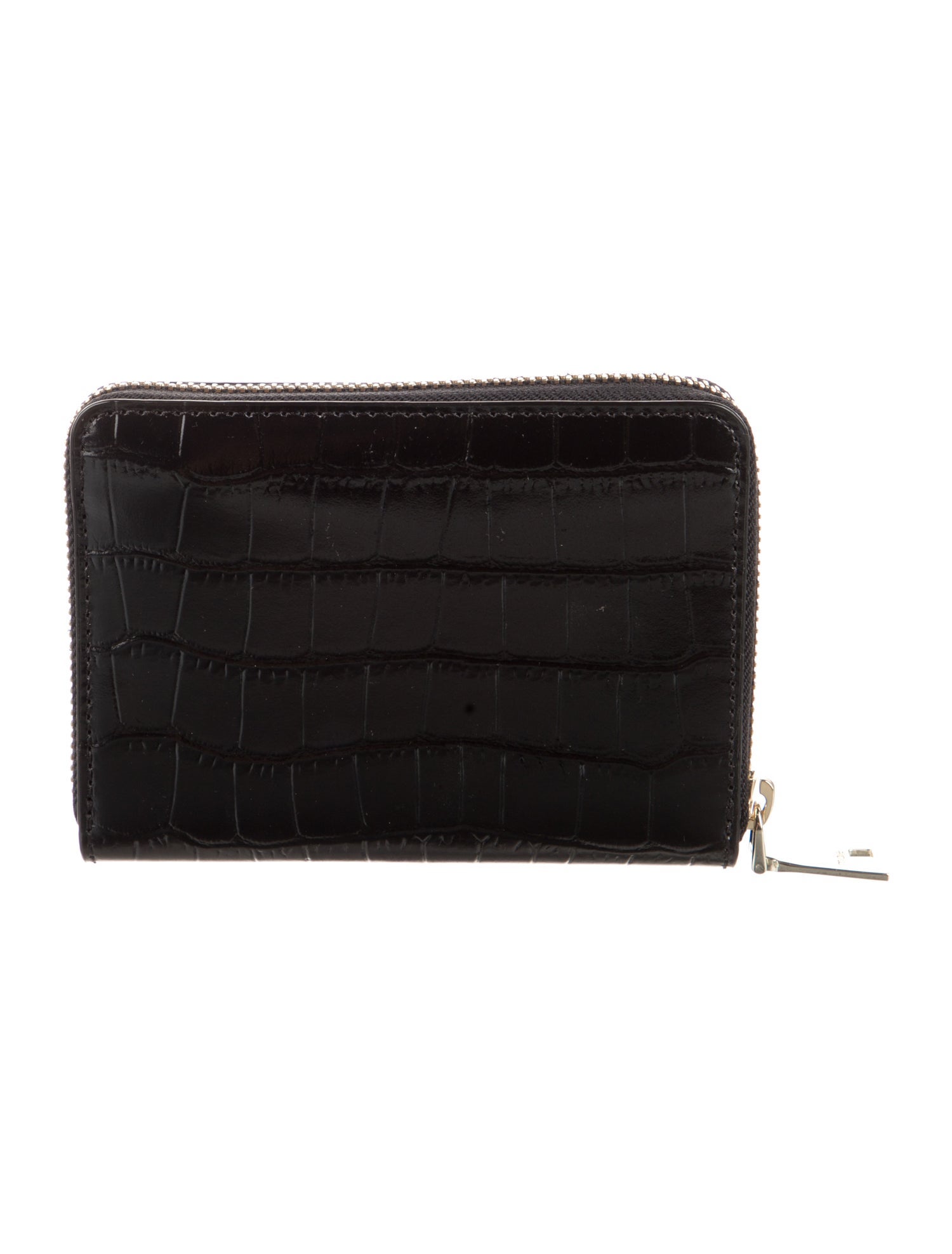 Maje Embossed Leather Printed Compact Wallet w/ Tags