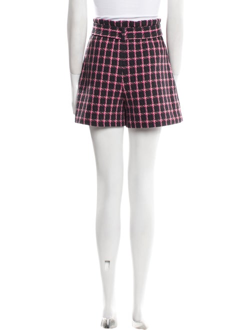 Maje Houndstooth Print Mini Shorts