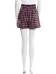 Maje Houndstooth Print Mini Shorts