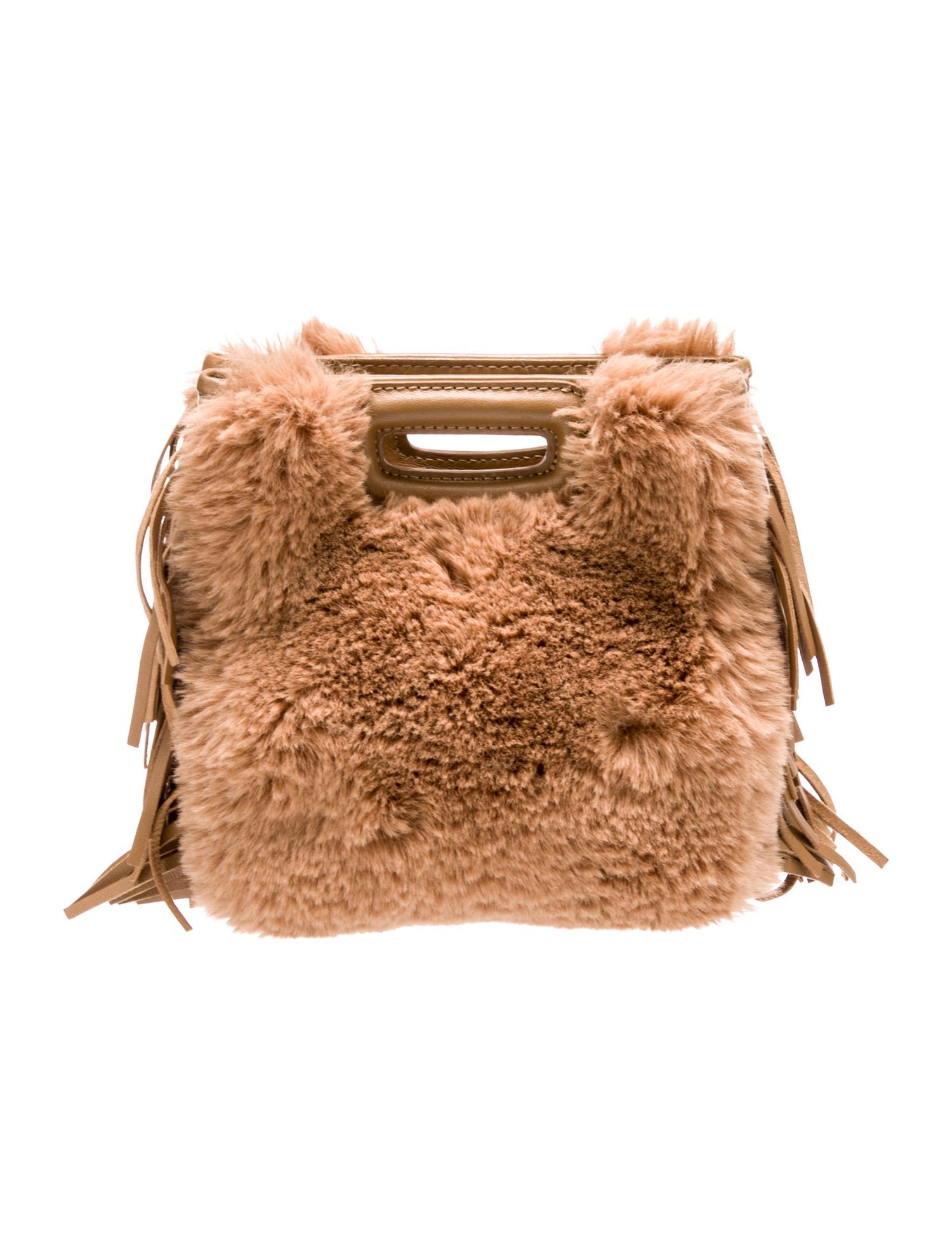 Maje Faux Fur Crossbody Bag