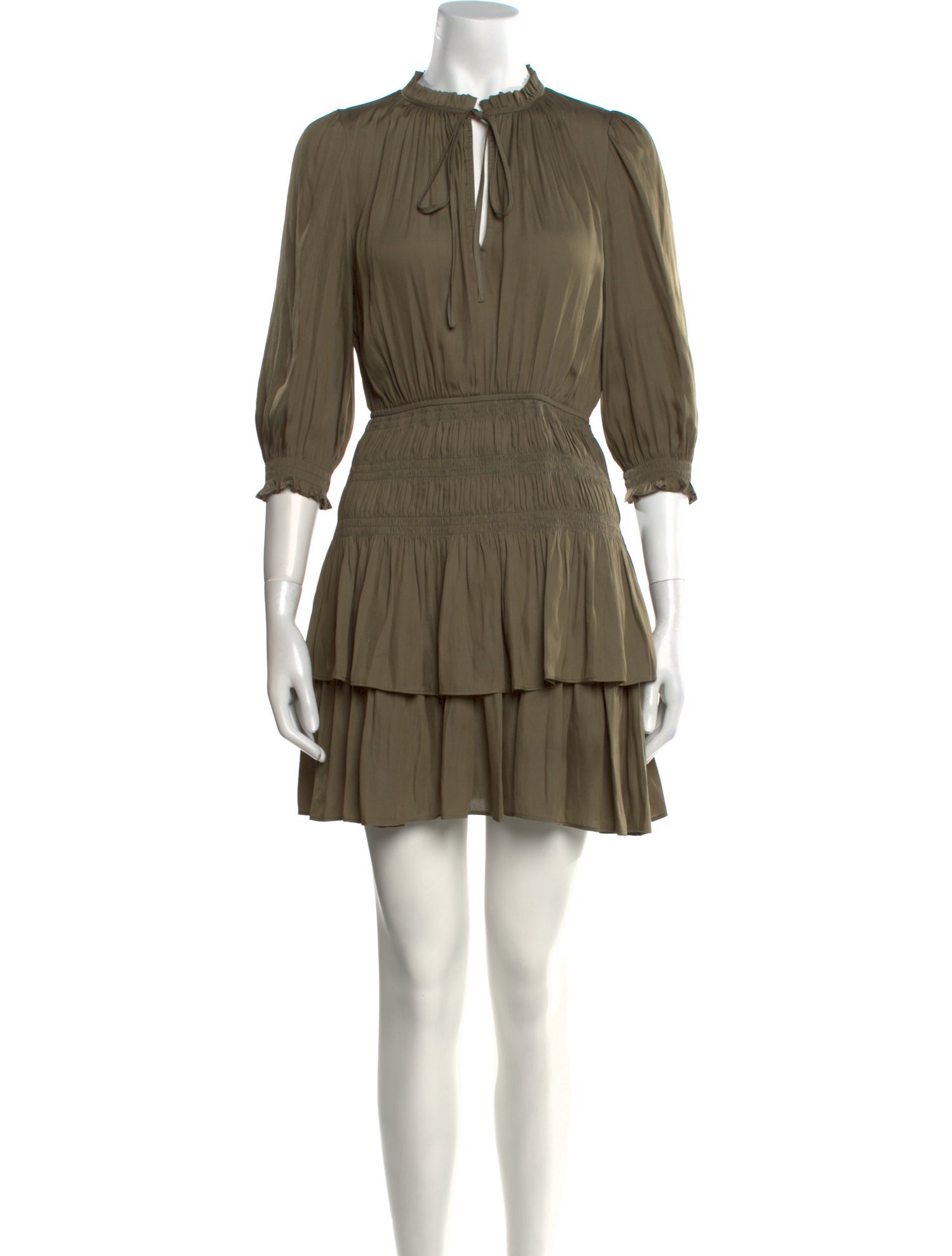 Maje Mock Neck Mini Dress