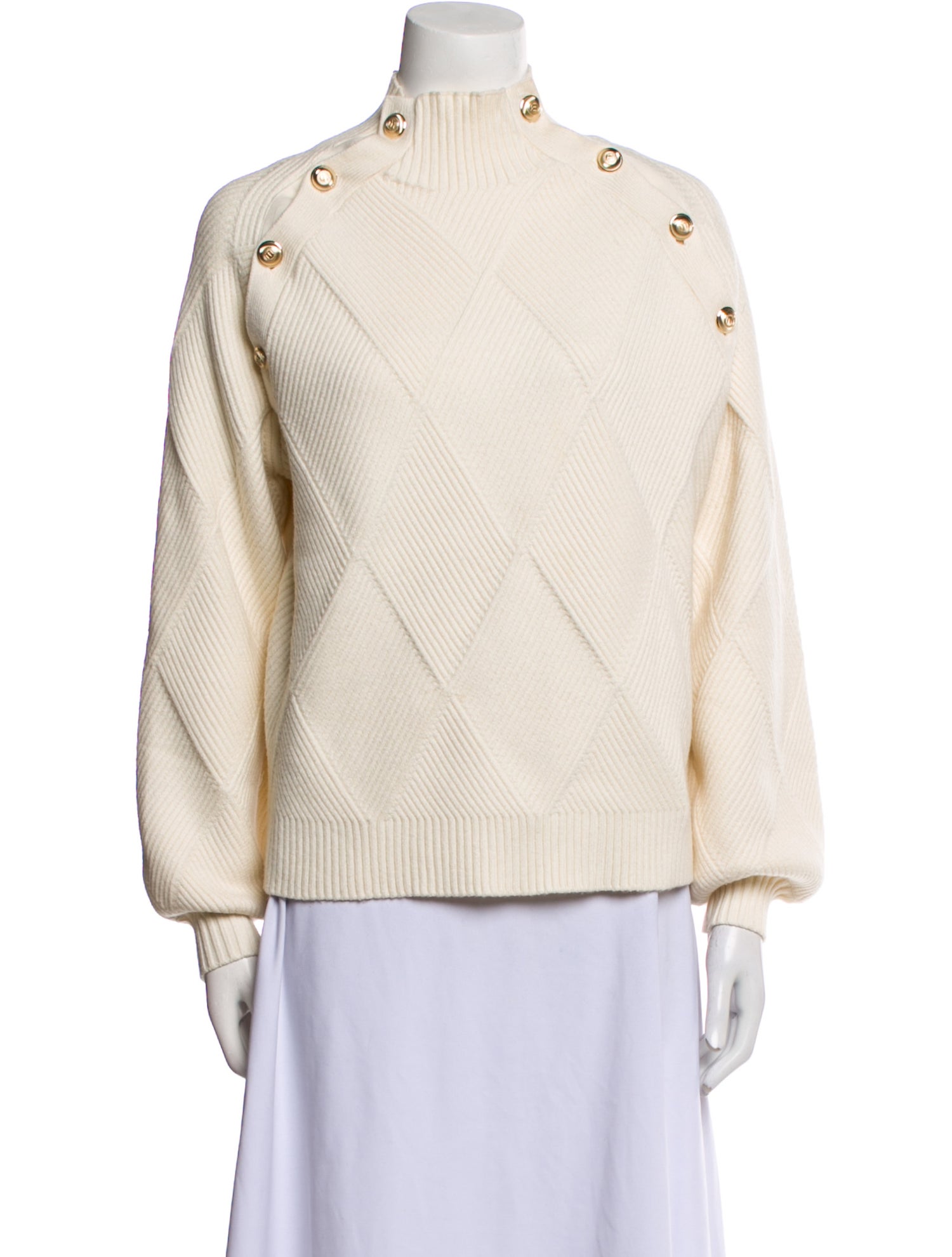Maje Mock Neck Sweater