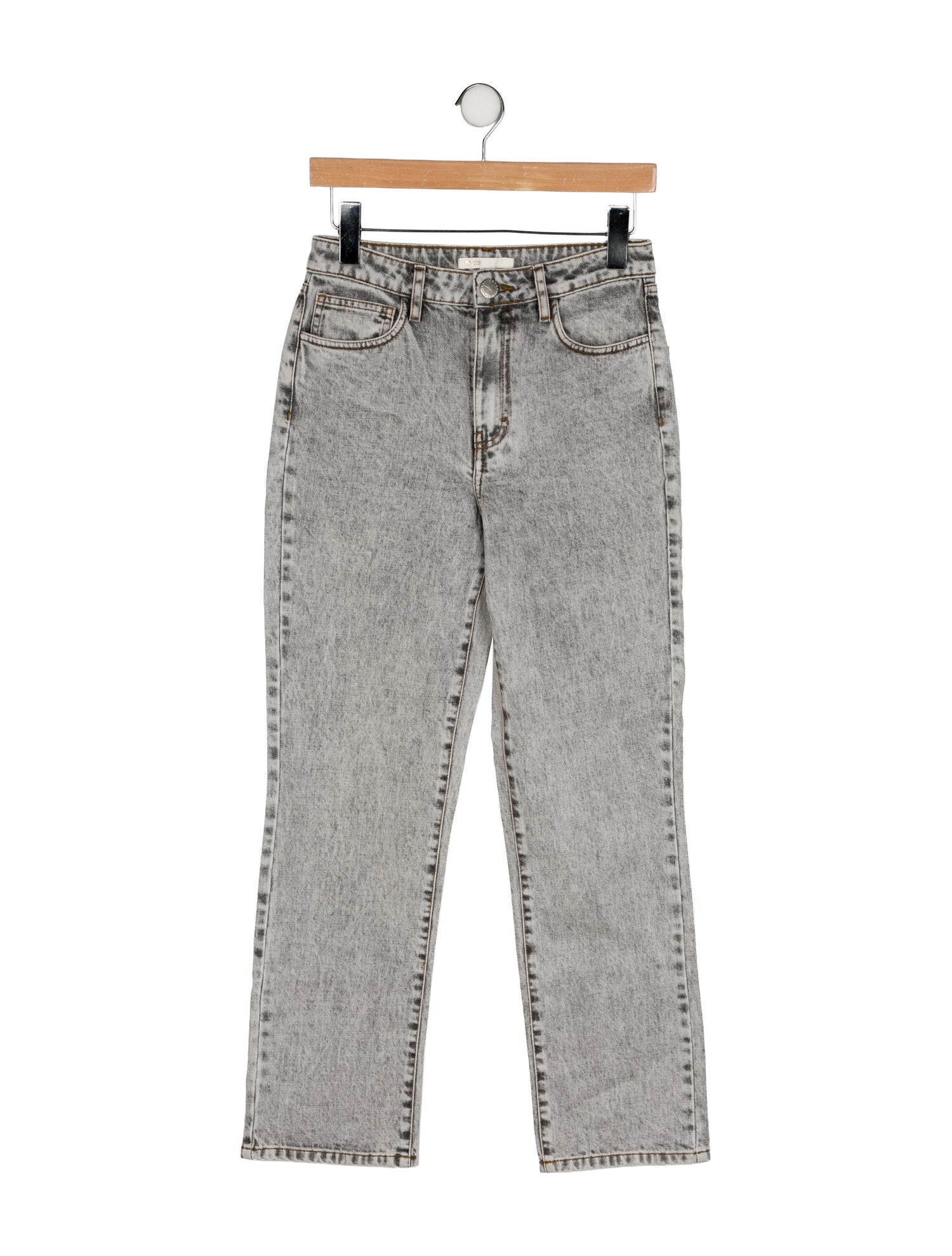 Maje Mid-Rise Straight Leg Jeans