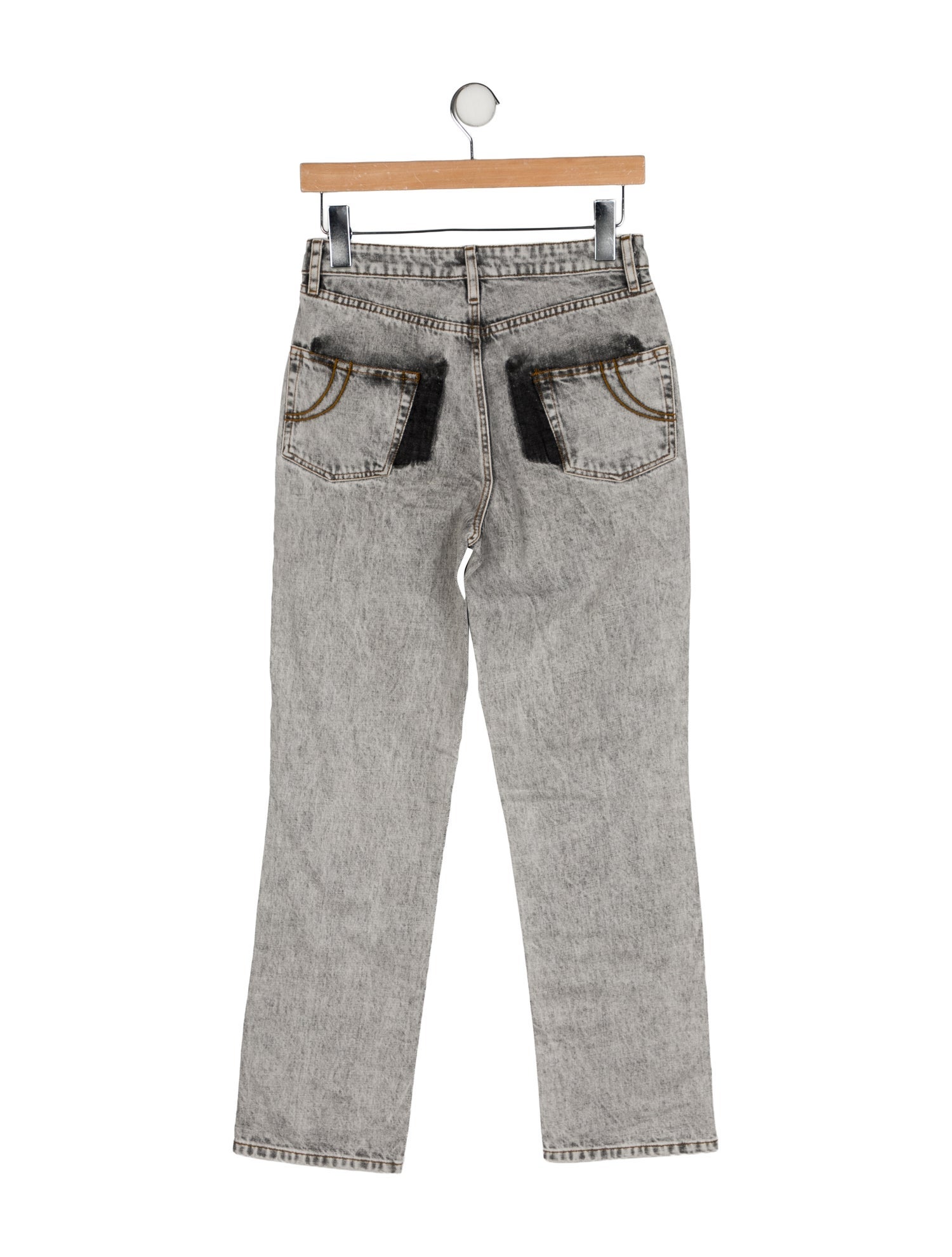 Maje Mid-Rise Straight Leg Jeans