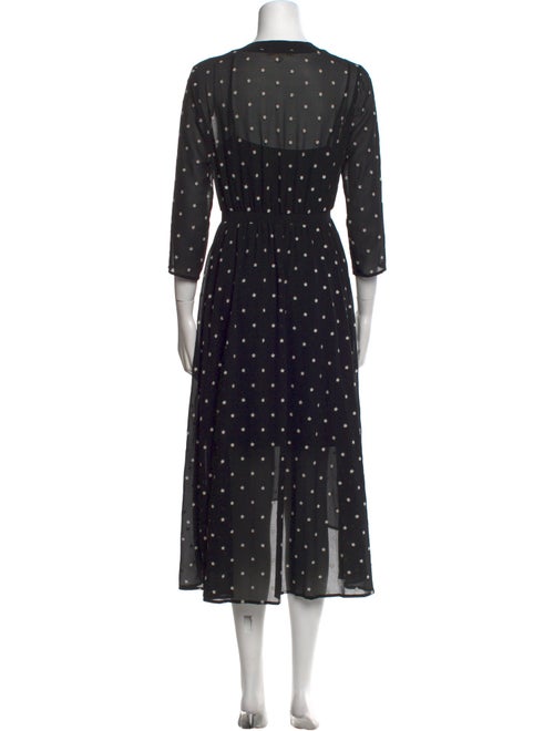 Maje Printed Midi Length Dress