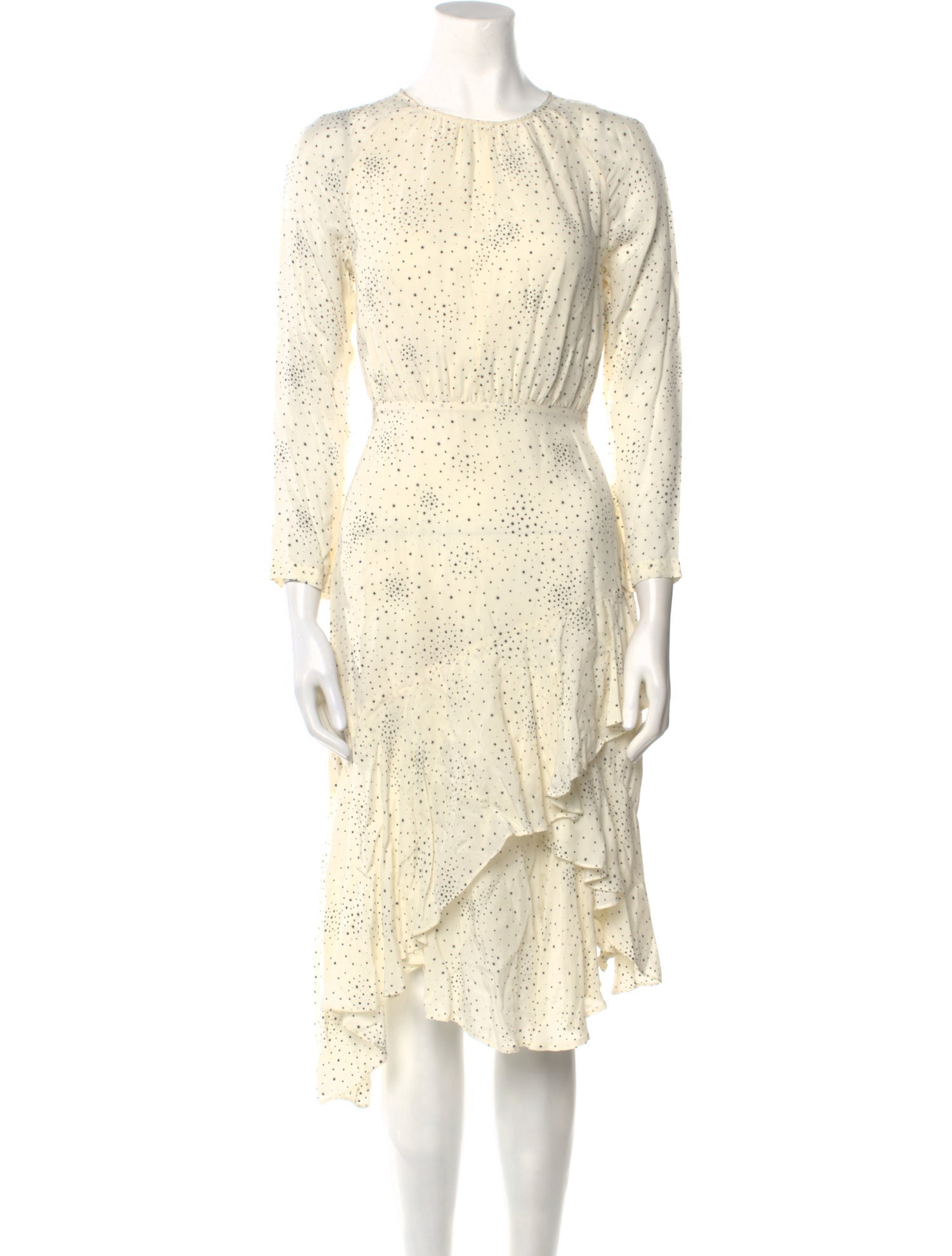 Maje Printed Midi Length Dress