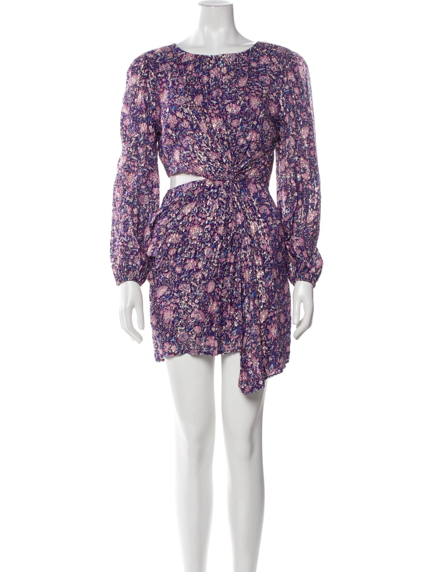 Maje Floral Print Mini Dress