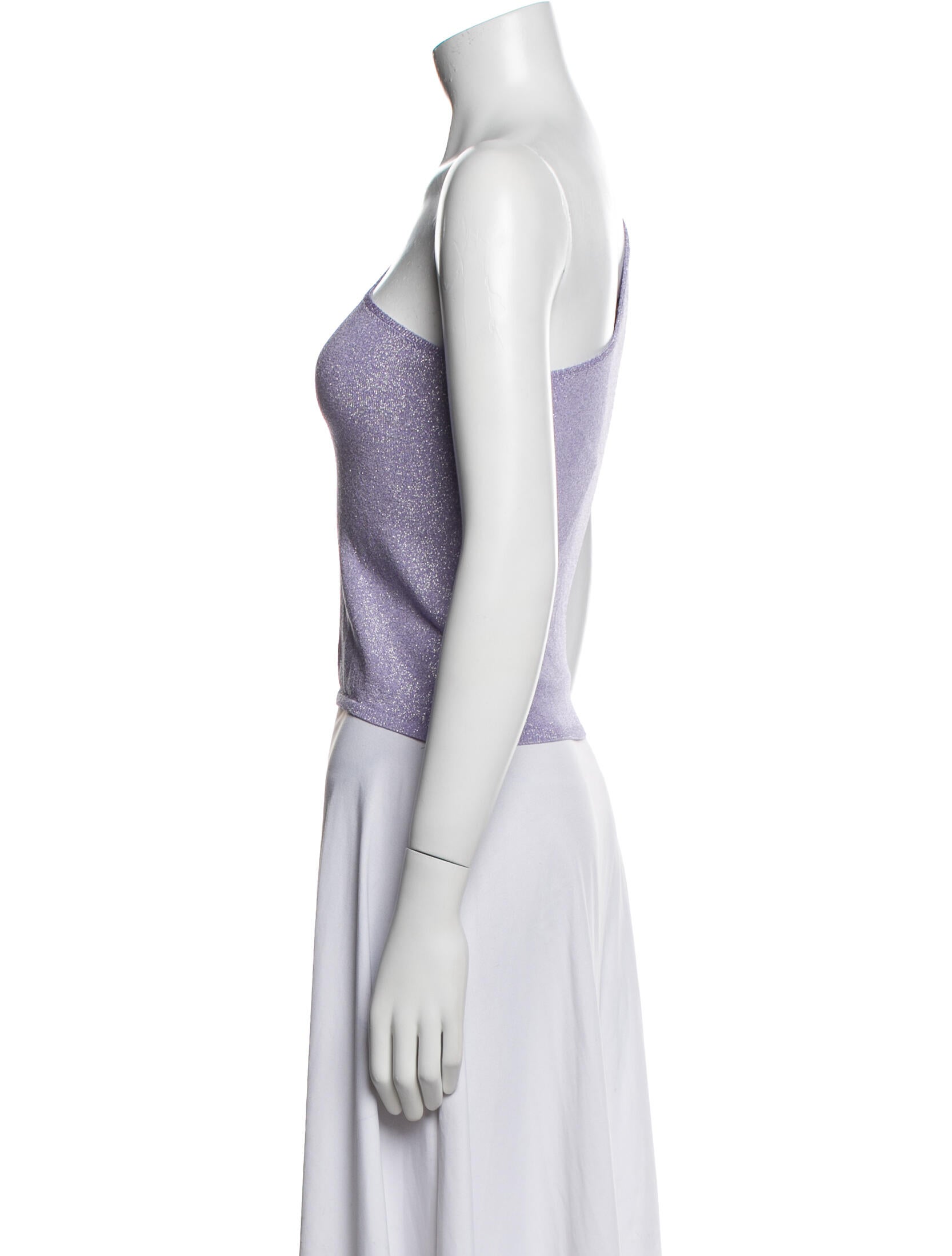 Maje One-Shoulder Sleeveless Crop Top