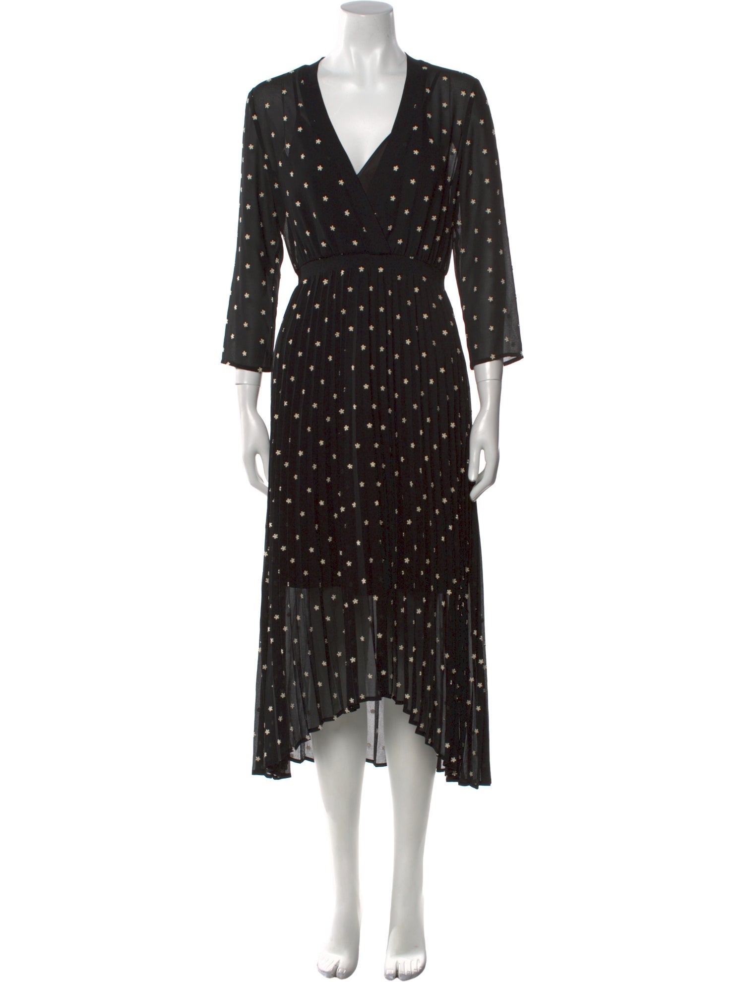 Maje Polka Dot Print Long Dress - Black Dresses, Clothing - W2M167655 | The RealReal Maje Polka Dot Print Long Dress - Black Dresses, Clothing - W2M167655 | The RealReal