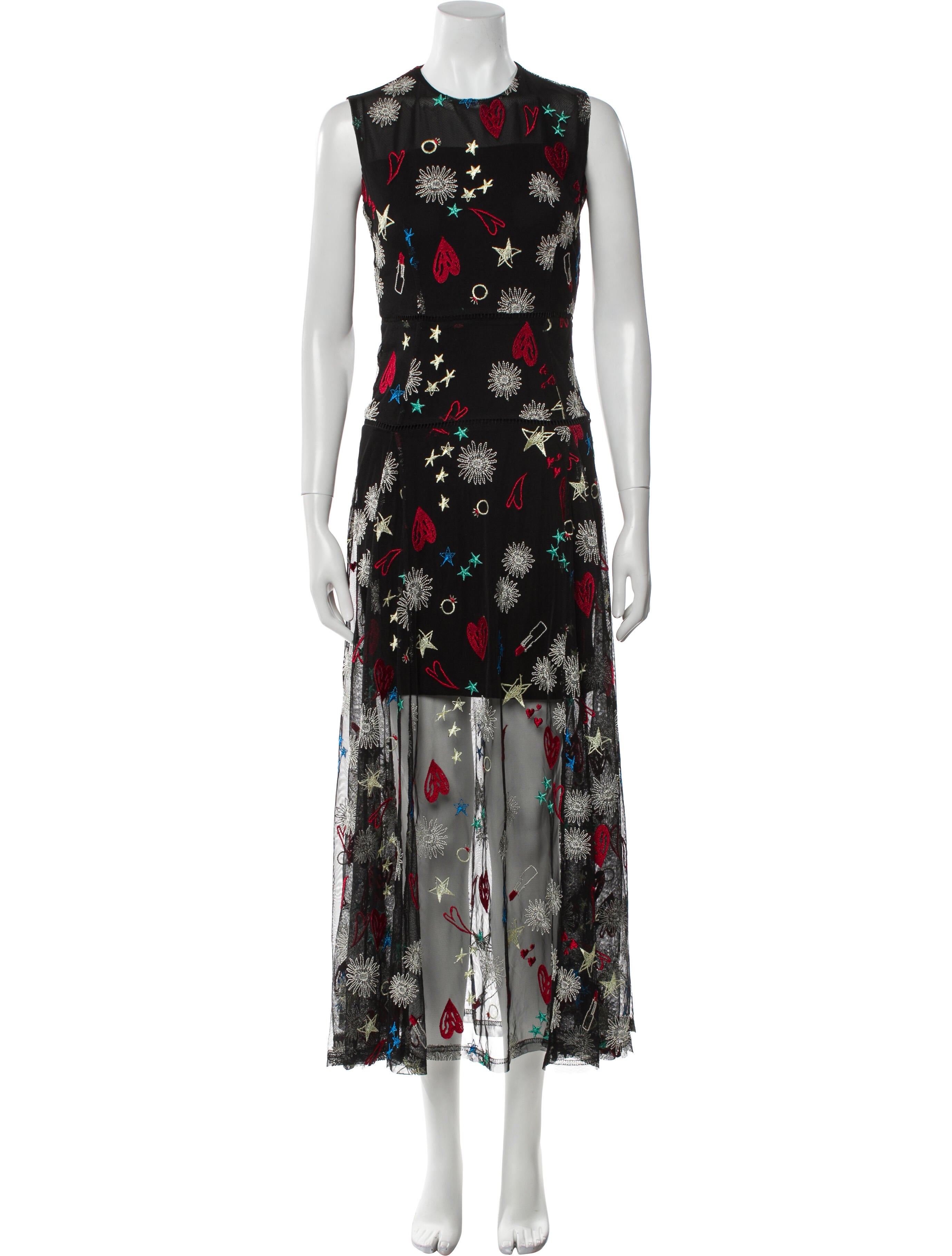 Maje Floral Print Long Dress