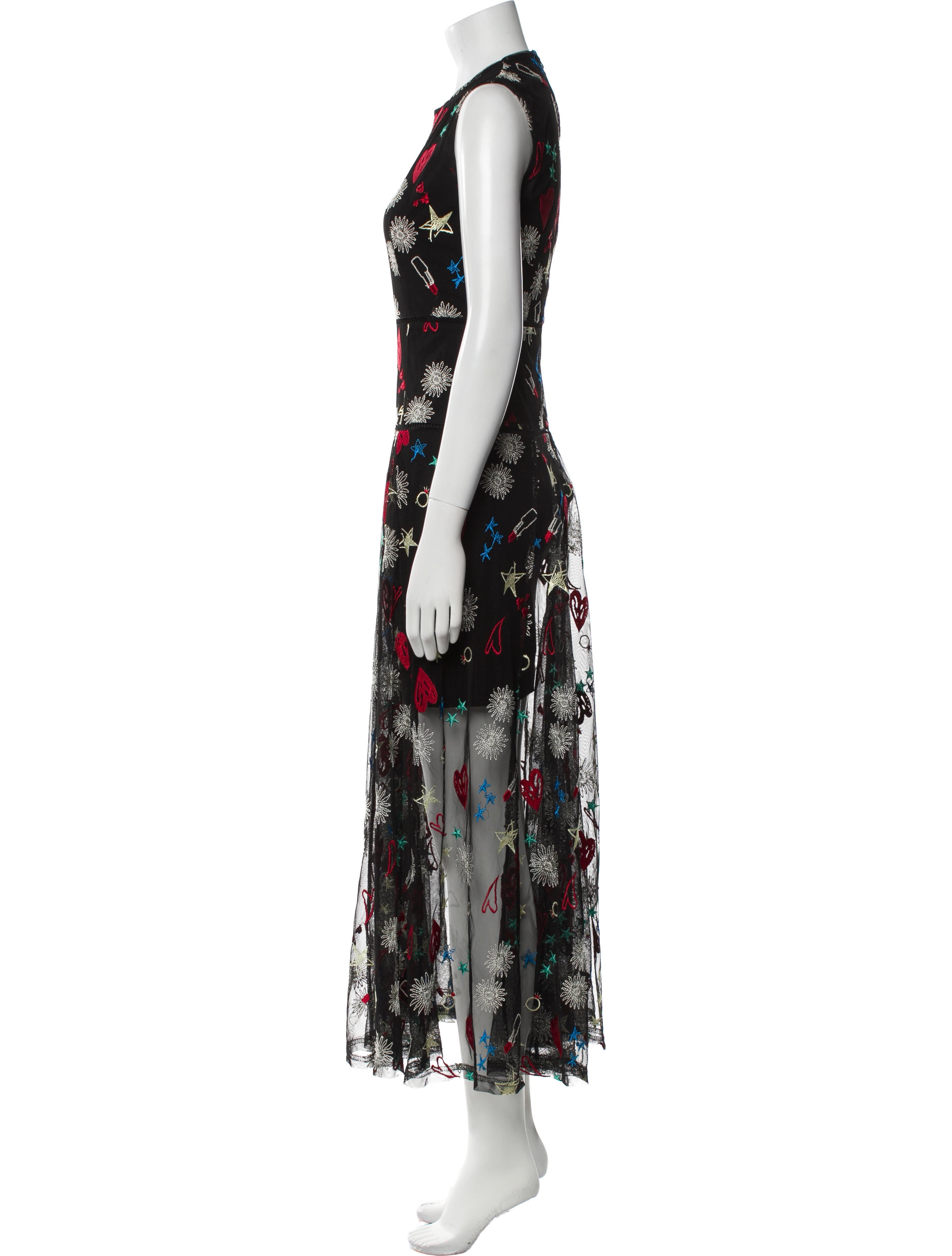 Maje Floral Print Long Dress