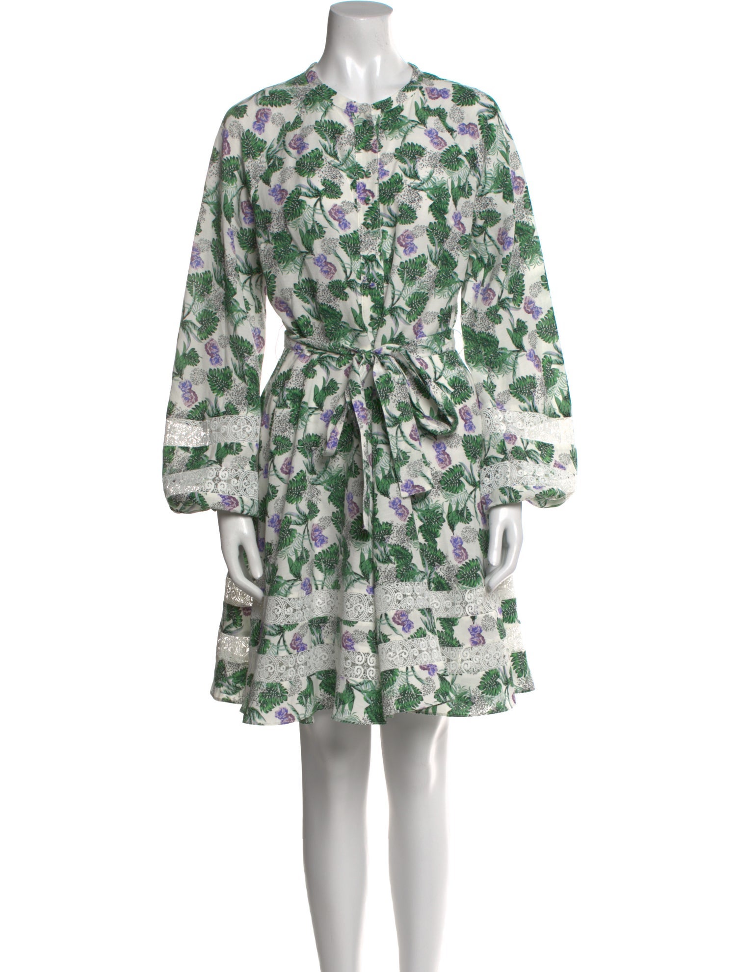 Maje Floral Print Knee-Length Dress