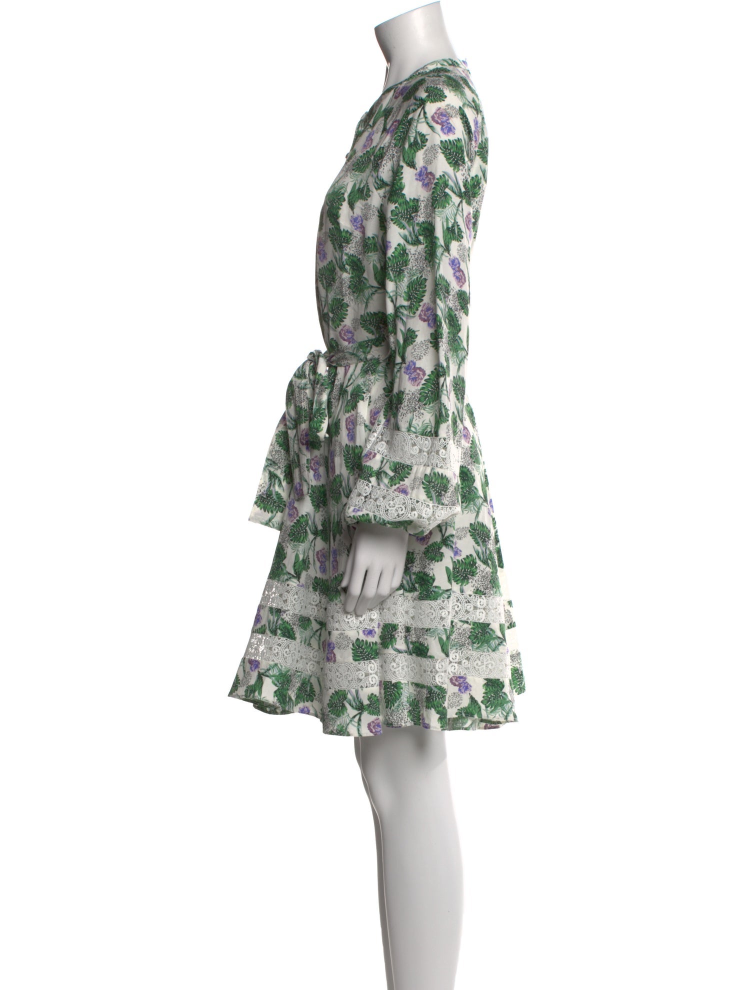 Maje Floral Print Knee-Length Dress