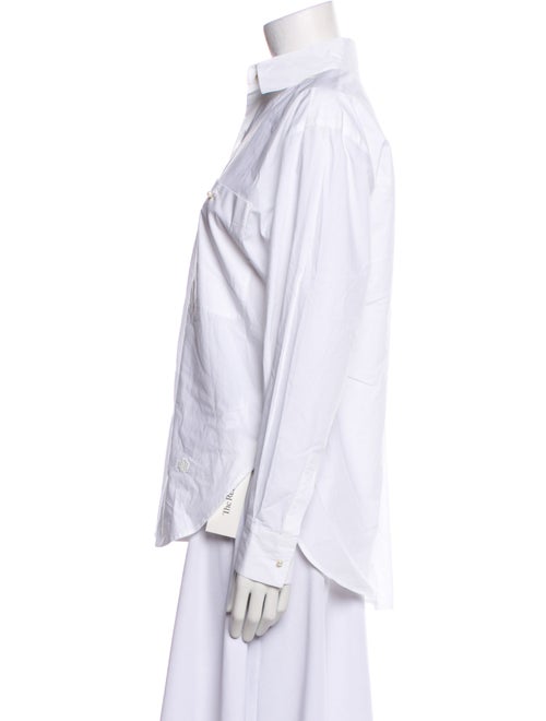 Maje Long Sleeve Button-Up Top