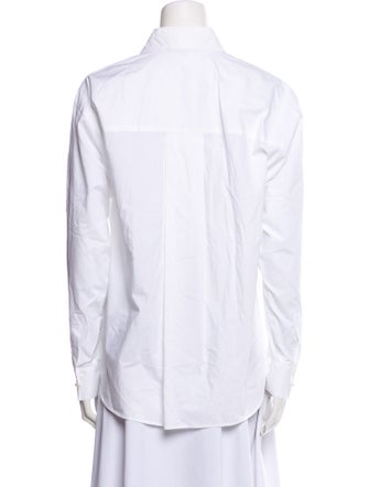 Maje Long Sleeve Button-Up Top