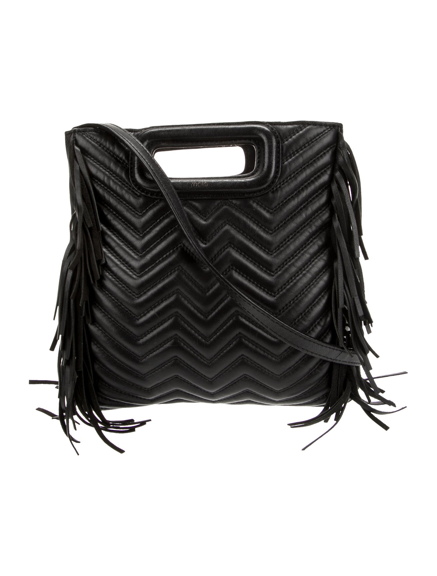 Maje Leather Top Handle Bag