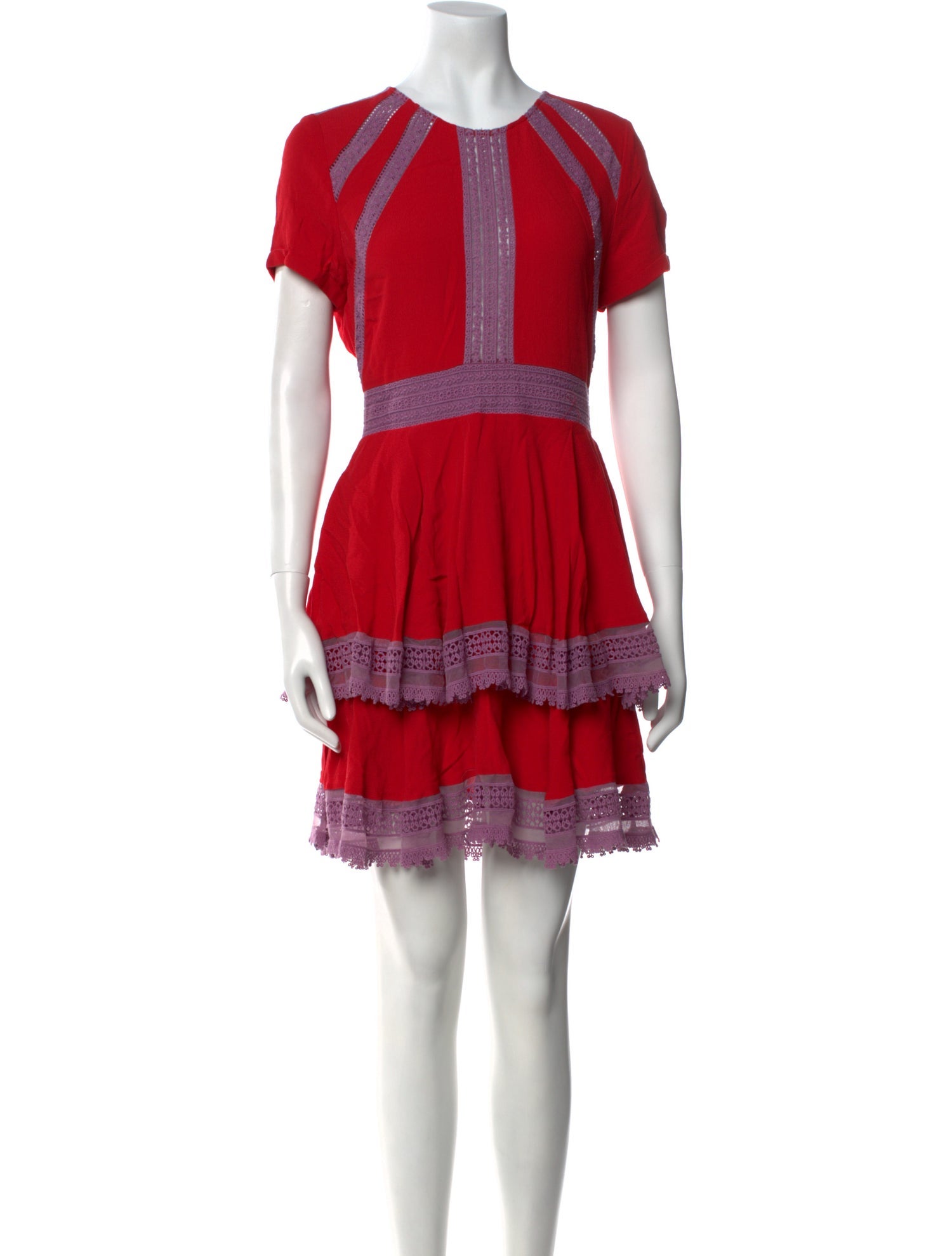 Maje Crew Neck Mini Dress