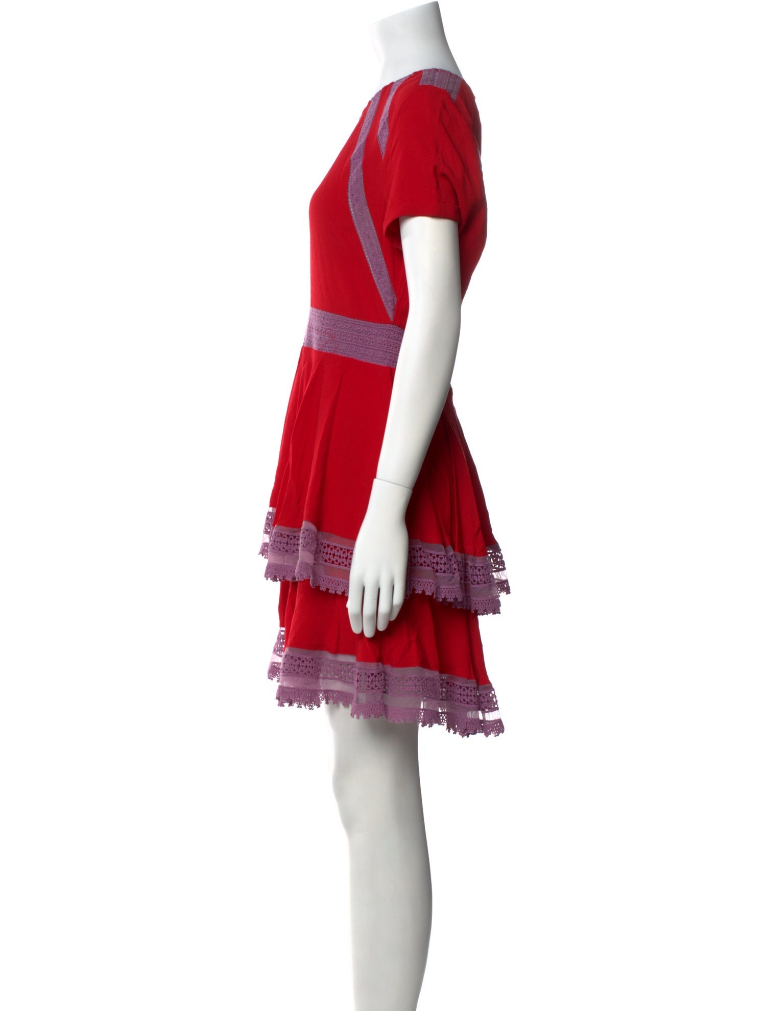 Maje Crew Neck Mini Dress