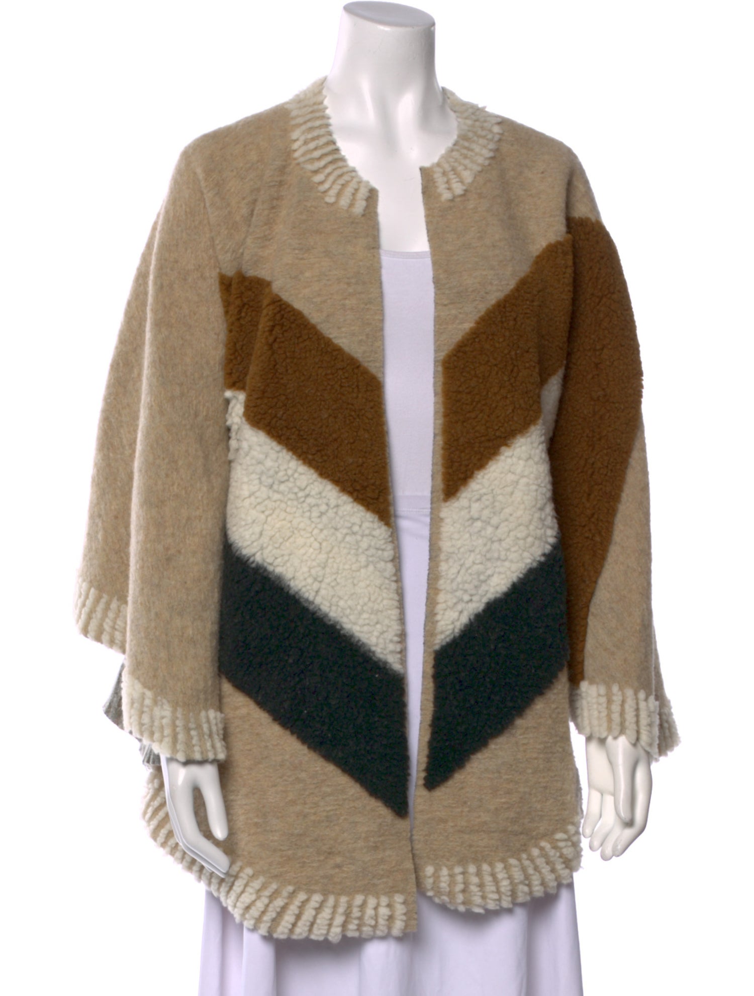 Maje Wool Striped Sweater