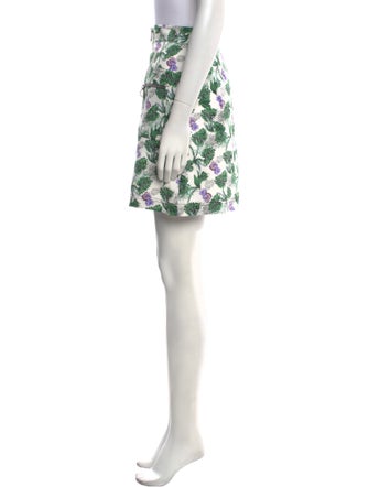 Maje Floral Print Mini Skirt